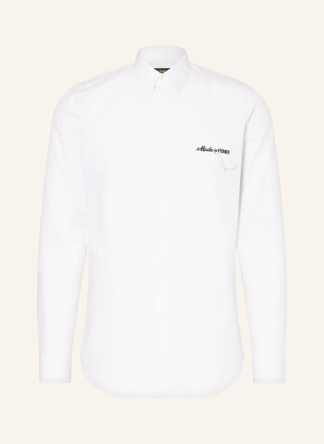 FENDI Shirt slim fit, Color: WHITE (Image 1)