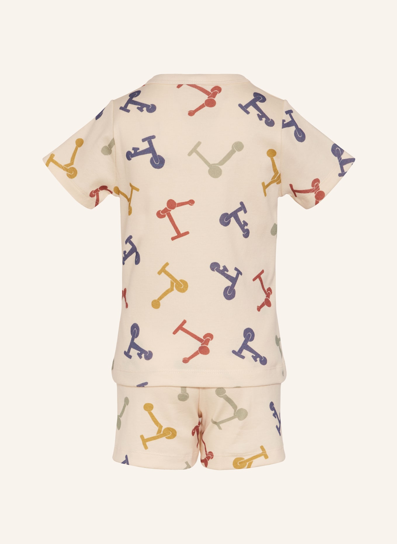 PETIT BATEAU Shorty-Schlafanzug MAN PYJACOURT, Farbe: HELLGELB/ DUNKELBLAU/ DUNKELROT (Bild 2)