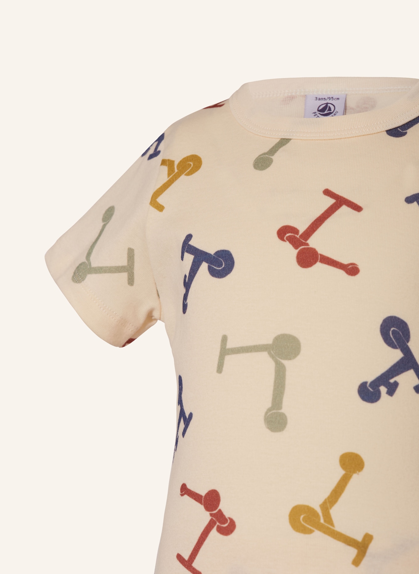 PETIT BATEAU Shorty-Schlafanzug MAN PYJACOURT, Farbe: HELLGELB/ DUNKELBLAU/ DUNKELROT (Bild 3)