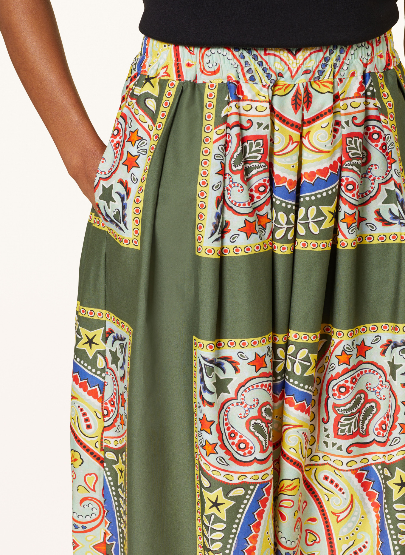lilienfels Skirt, Color: OLIVE/ MINT/ YELLOW (Image 4)