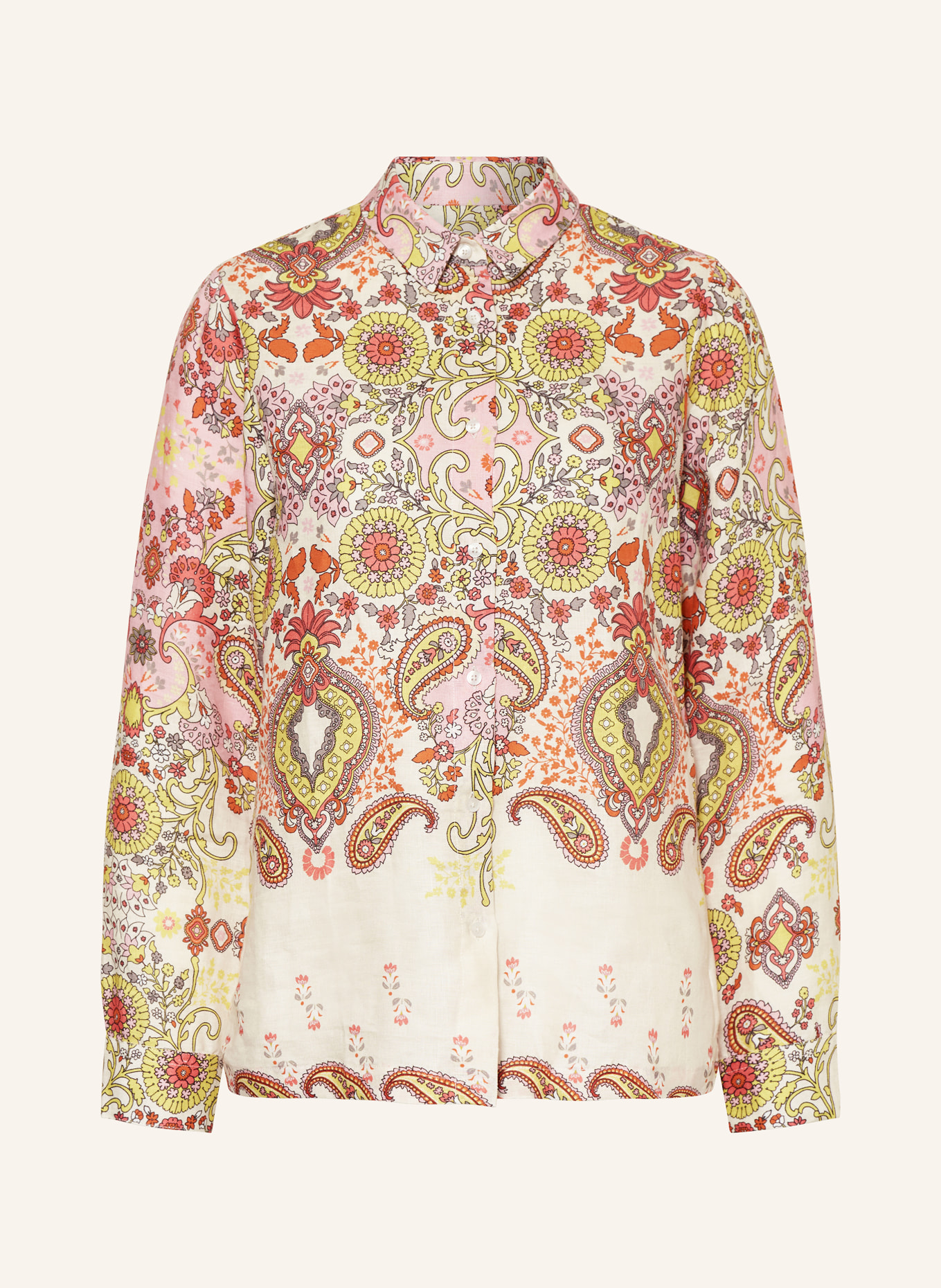 lilienfels Shirt blouse, Color: CREAM/ PINK/ YELLOW (Image 1)