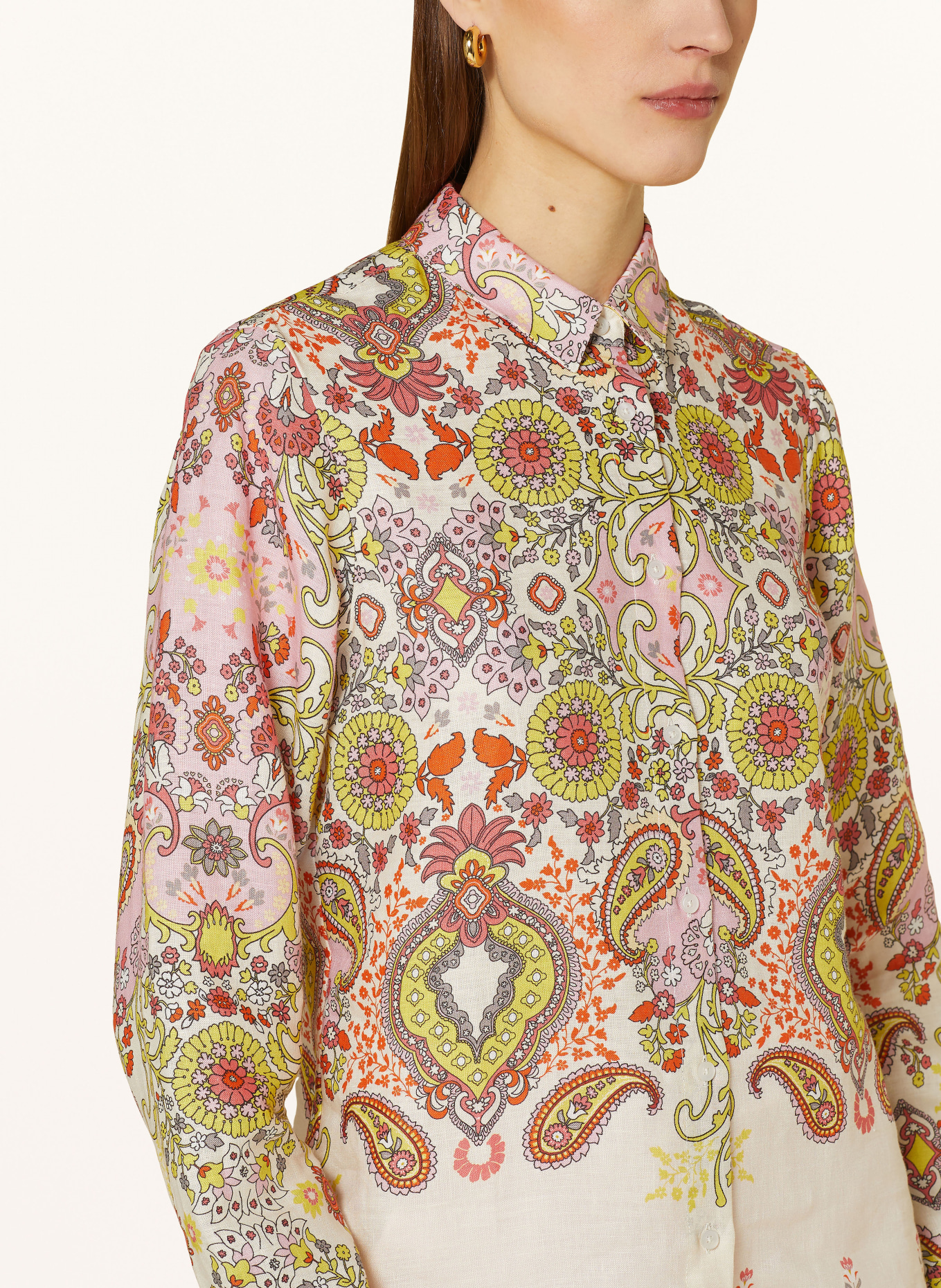 lilienfels Shirt blouse, Color: CREAM/ PINK/ YELLOW (Image 4)