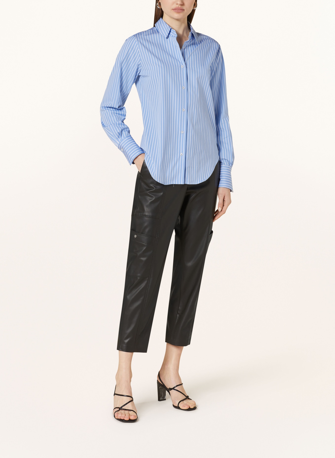 lilienfels Shirt blouse, Color: LIGHT BLUE/ WHITE (Image 2)