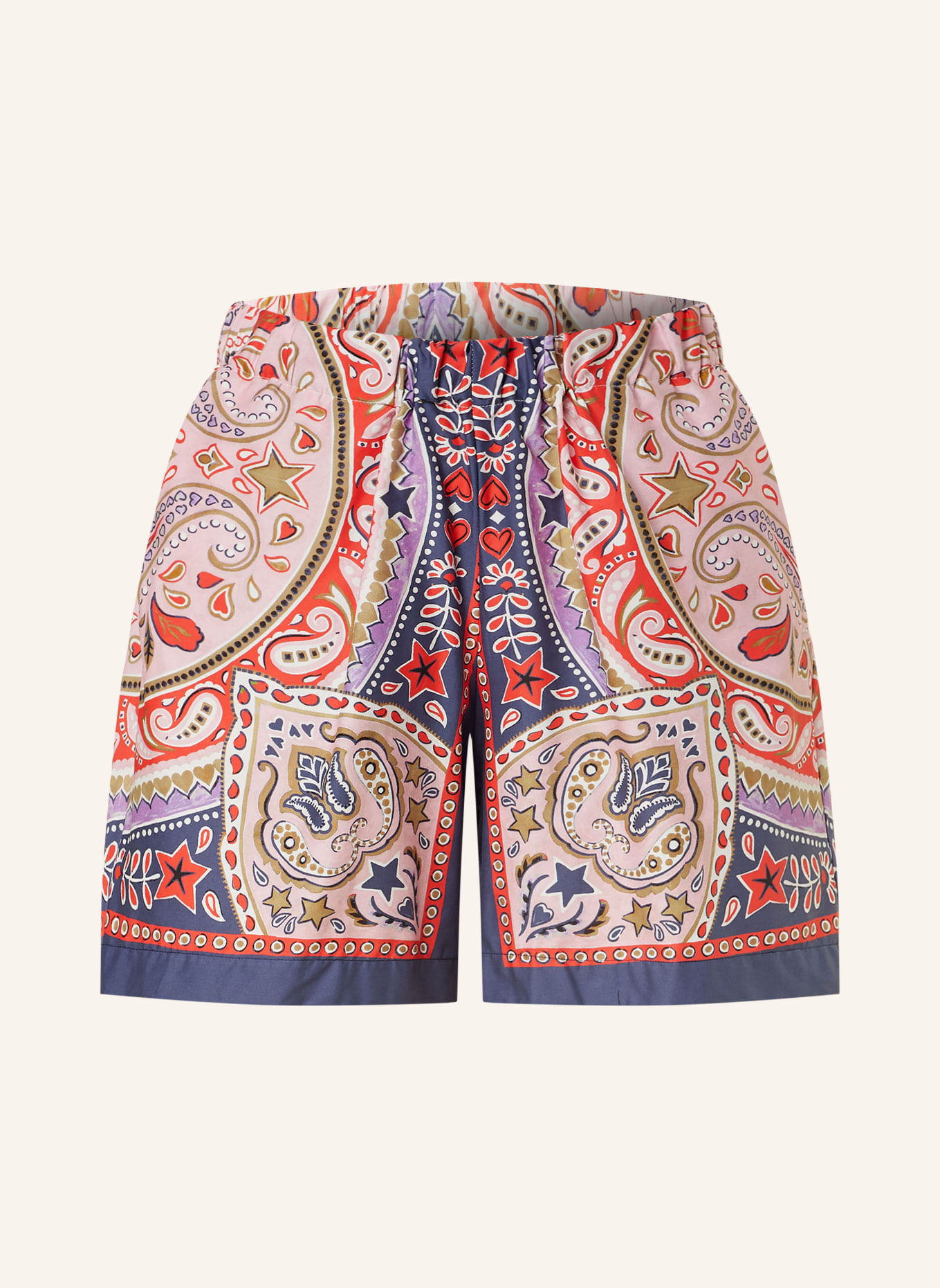 lilienfels Shorts, Color: ROSE/ PURPLE/ DARK BLUE (Image 1)