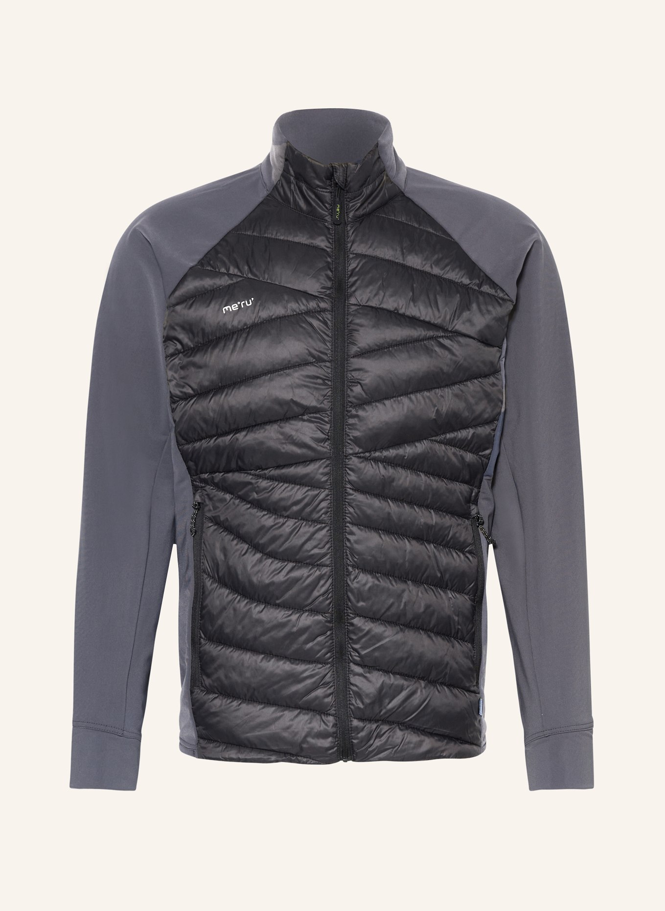 me°ru' Hybrid quilted jacket BATHURST, Color: DARK GRAY/ GRAY (Image 1)