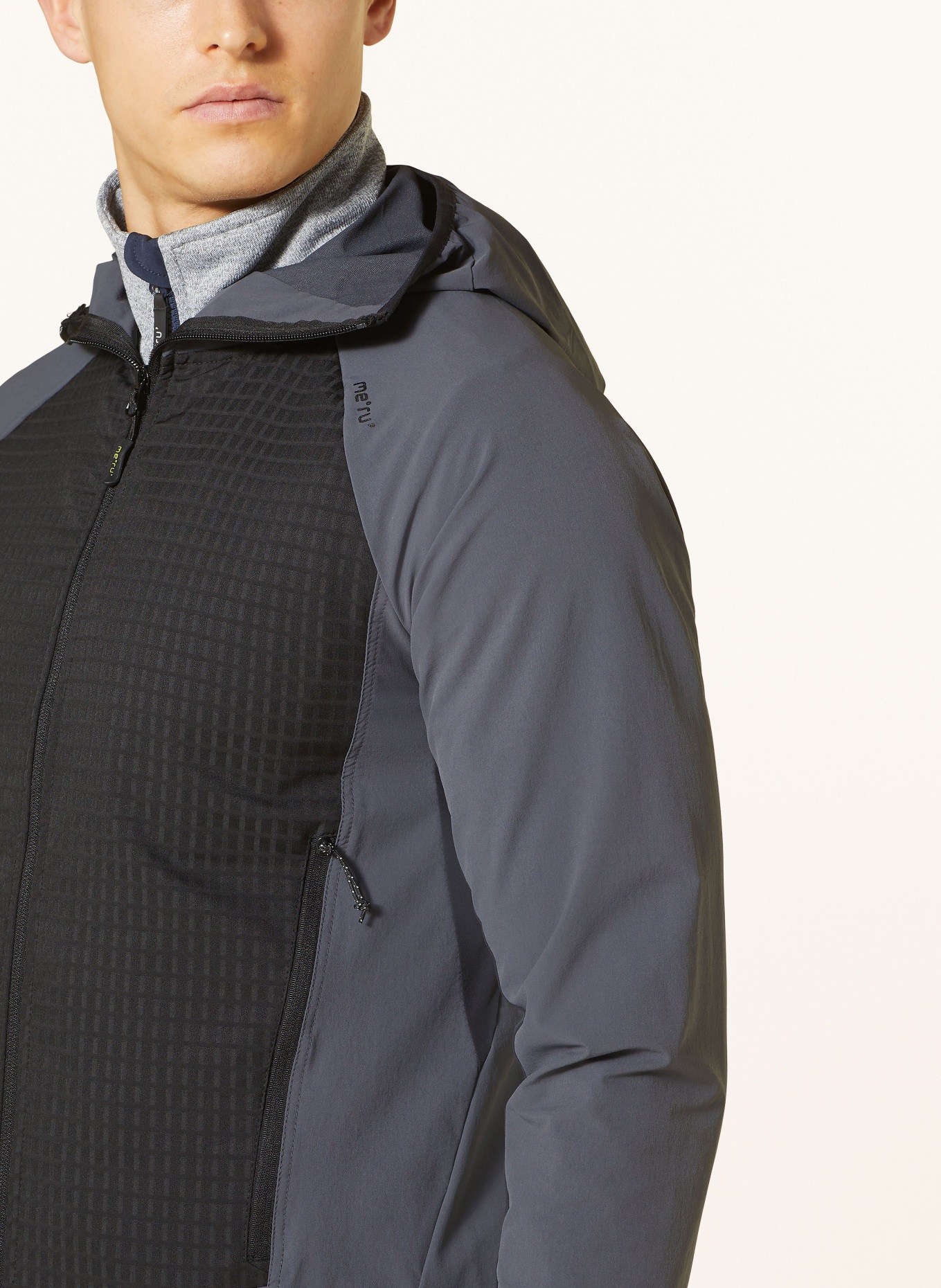 me°ru' Hybrid jacket GEELONG, Color: DARK GRAY/ GRAY (Image 5)