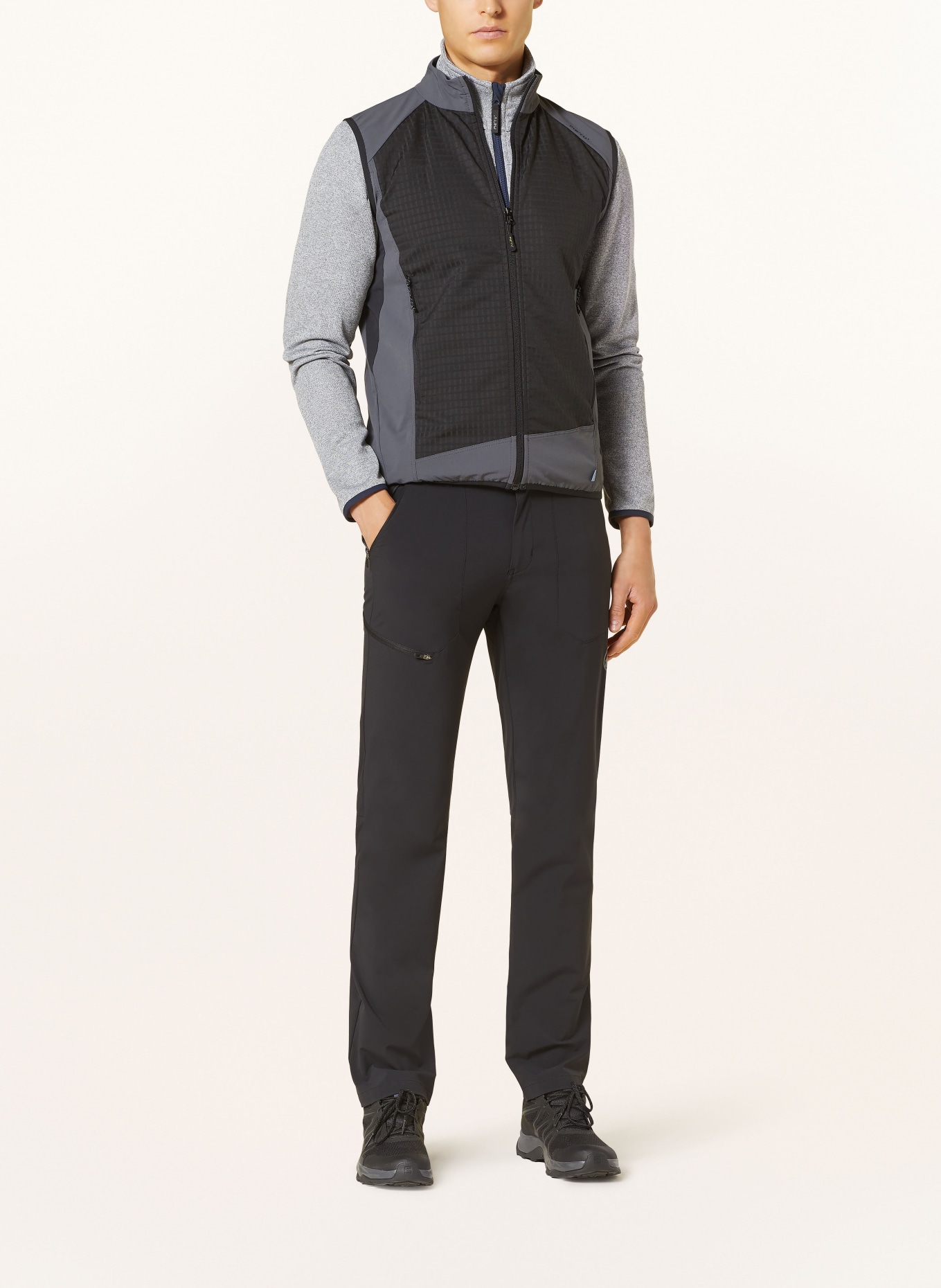 me°ru' Performance vest GEELONG, Color: DARK GRAY/ GRAY (Image 2)