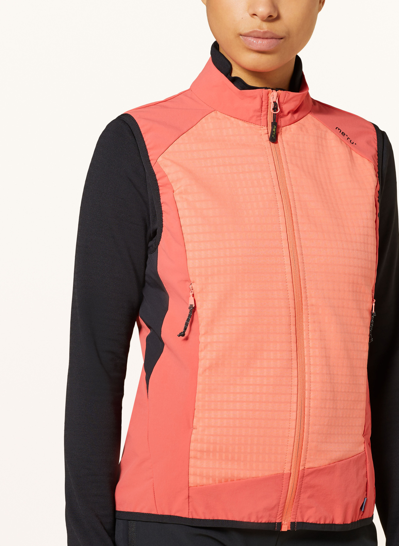 me°ru' Performance vest GEELONG, Color: ORANGE/ BLACK (Image 4)