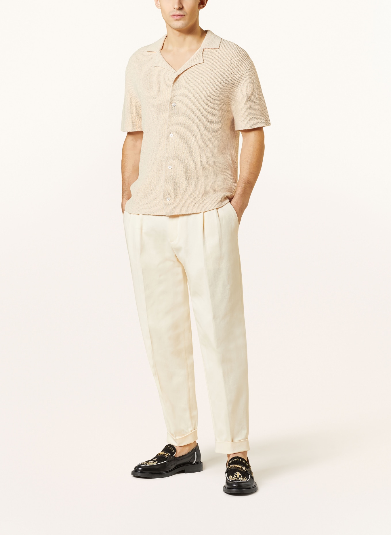 PAUL Knit resort shirt, Color: BEIGE (Image 2)
