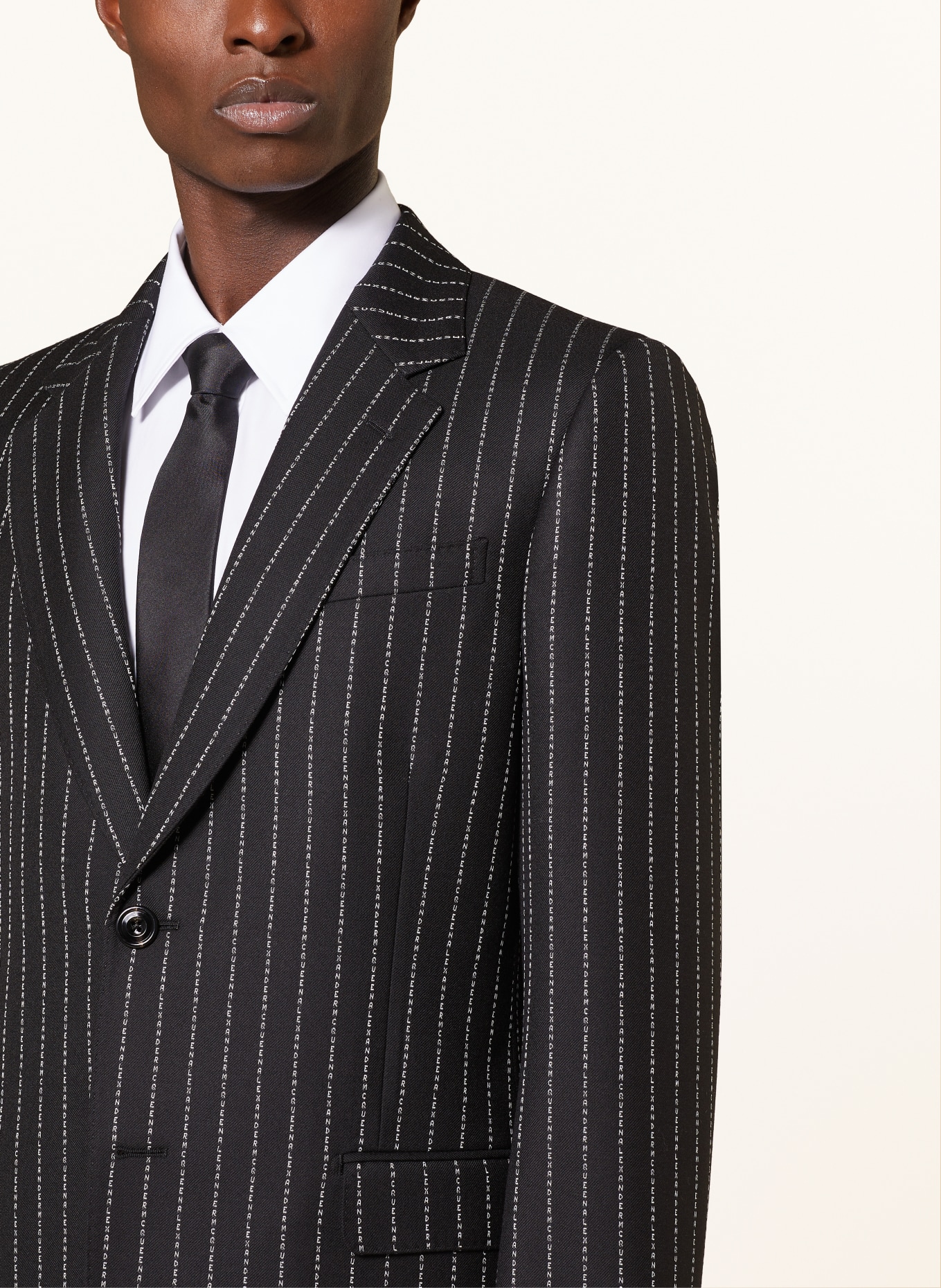 Alexander McQUEEN Suit jacket regular fit, Color: 1090 BLACK WHITE (Image 5)