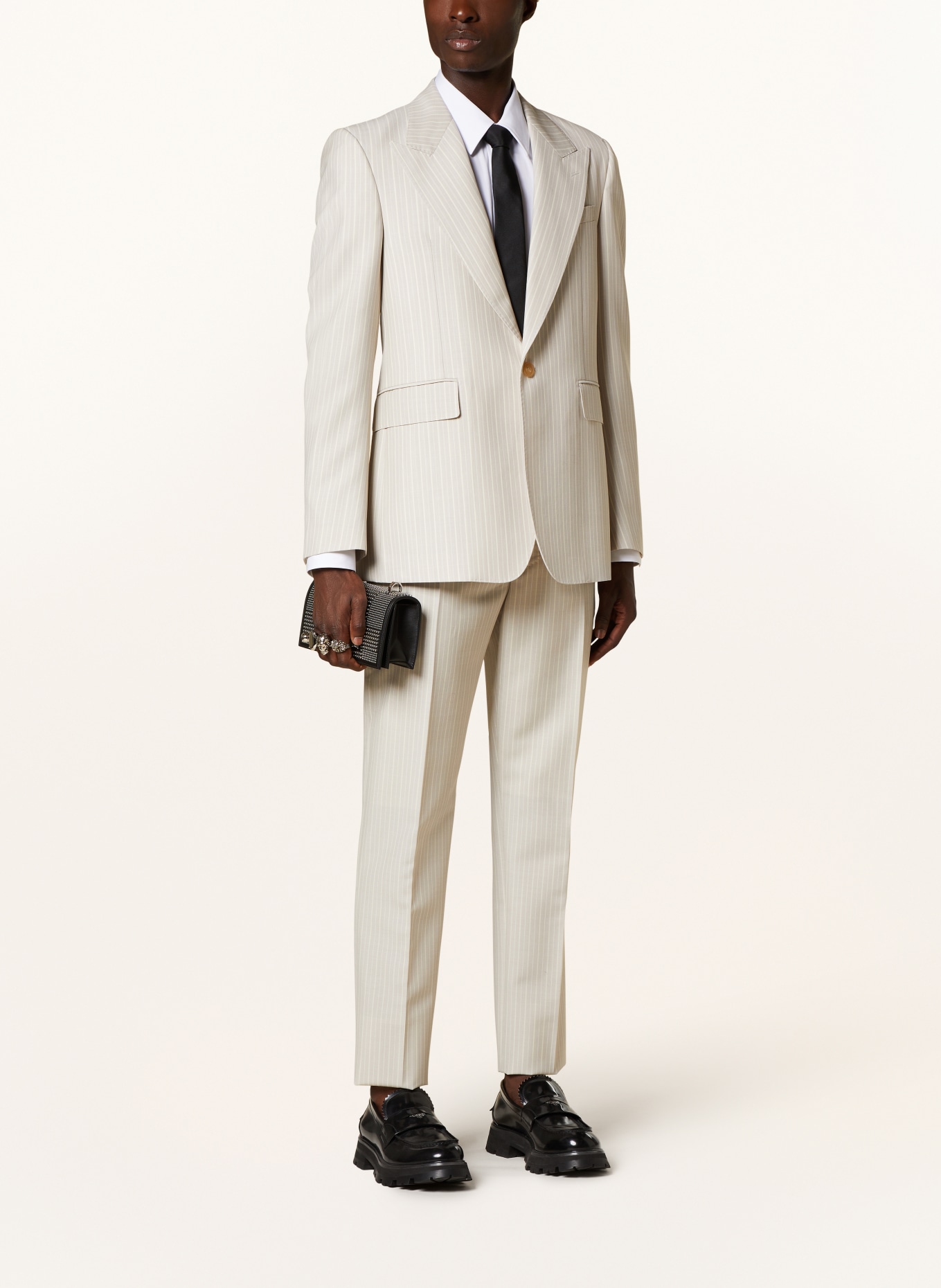 Alexander McQUEEN Suit trousers slim fit, Color: 1196 
ICE GREY (Image 2)