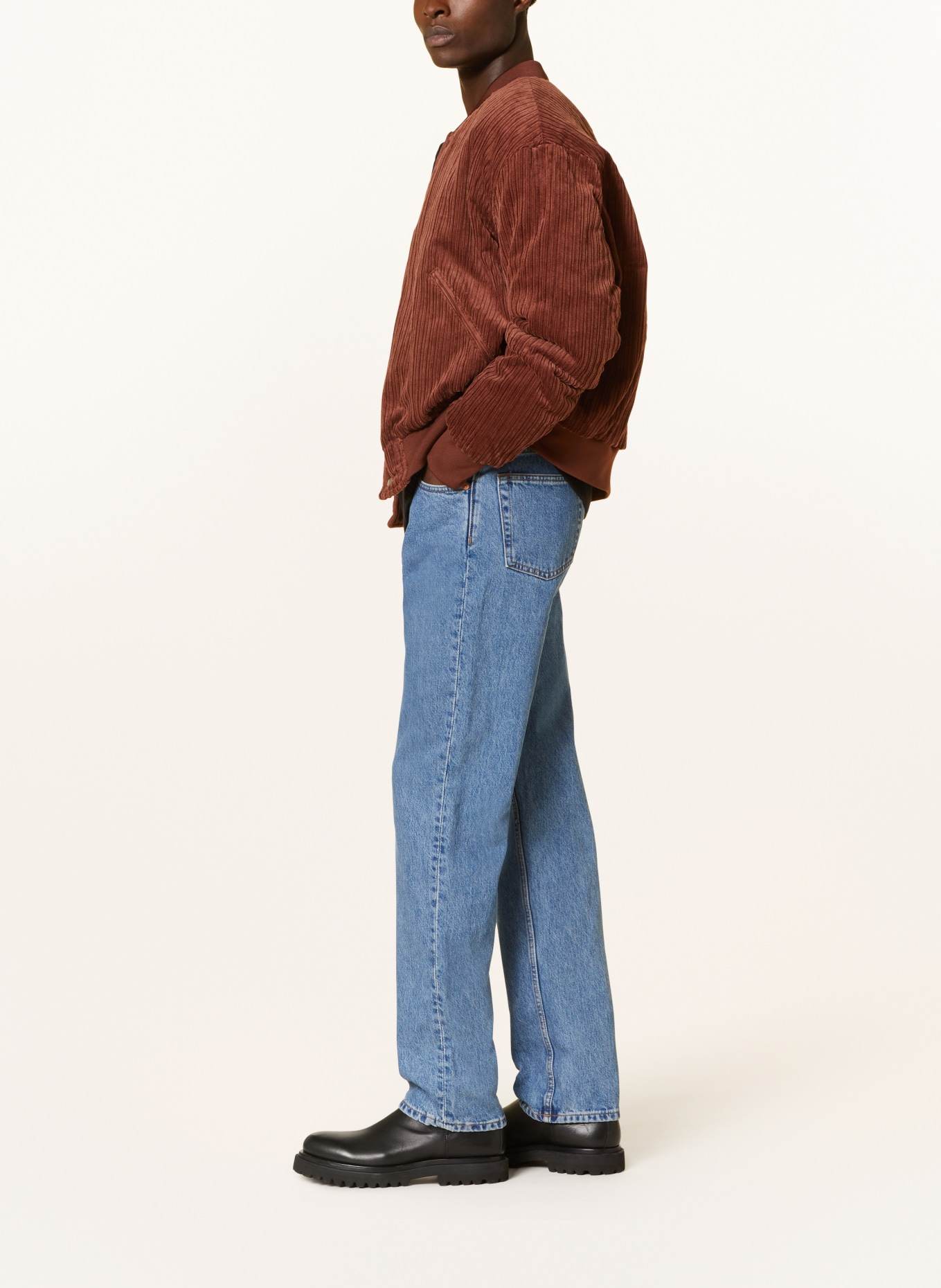 WEEKDAY Džíny KLEAN Regular Straight Fit, Barva: 90s Blue (Obrázek 4)