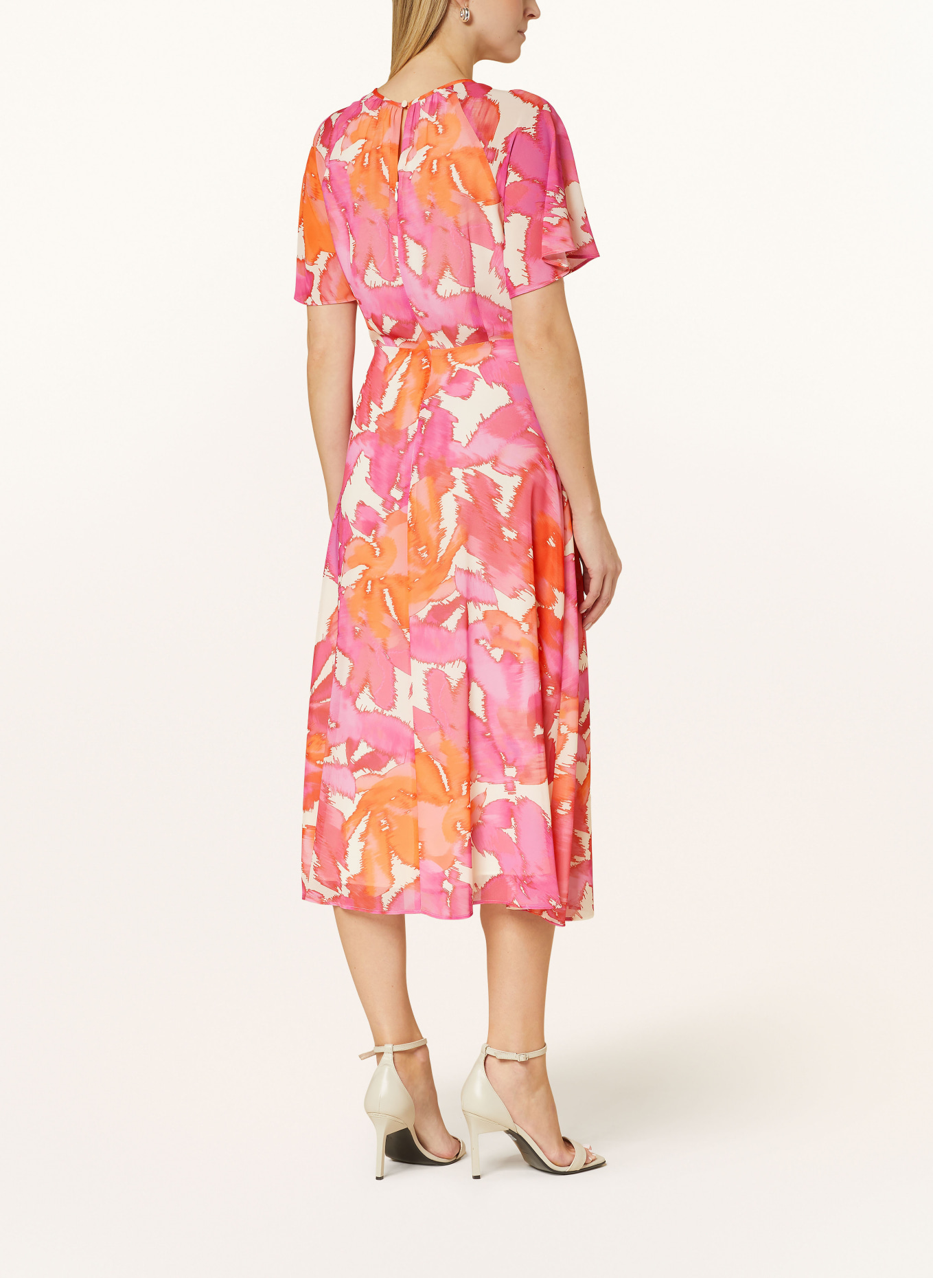 comma Dress, Color: PURPLE/ PINK/ ORANGE (Image 3)