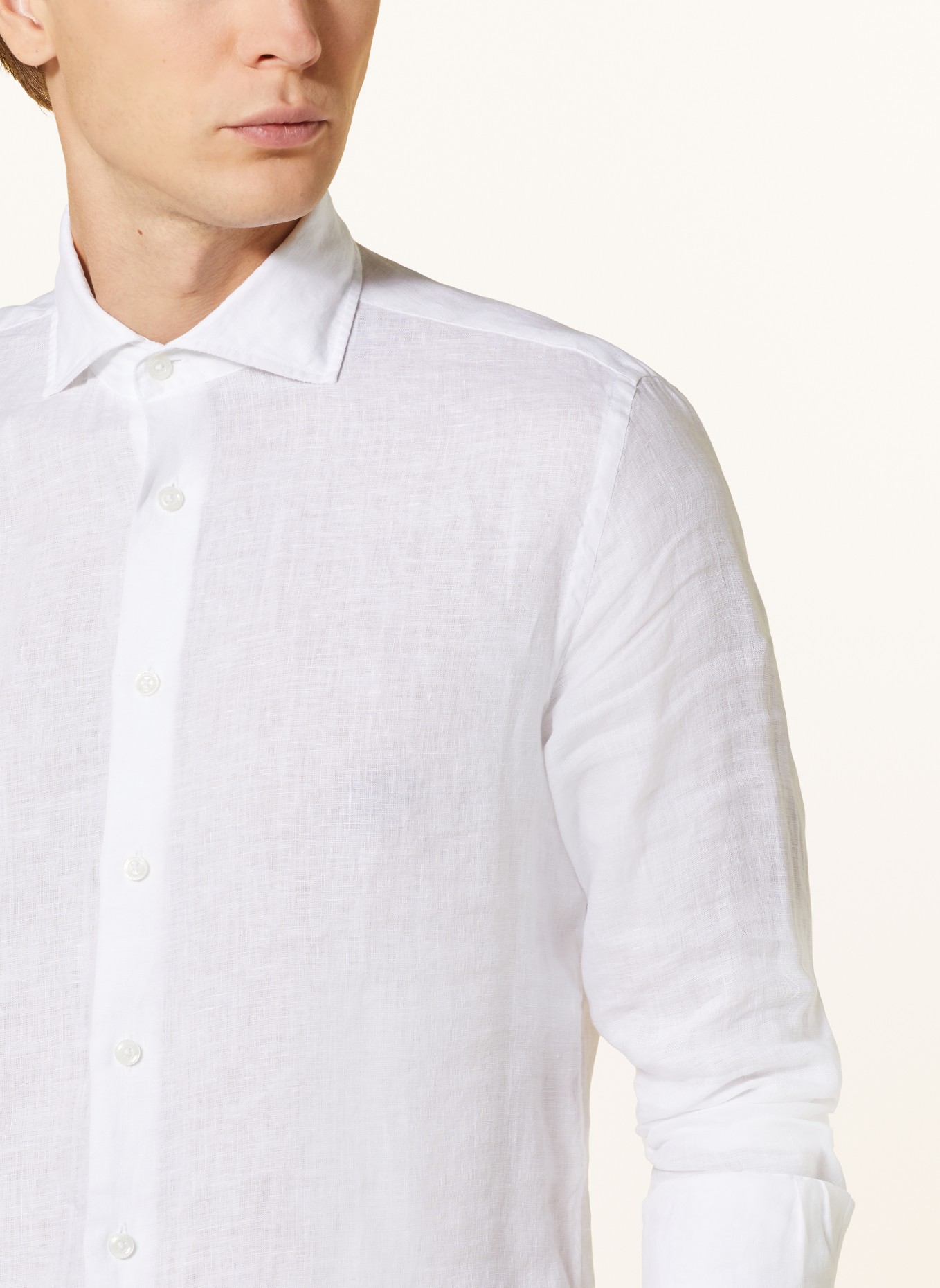 REISS Linen shirt RUBAN slim fit, Color: WHITE (Image 4)
