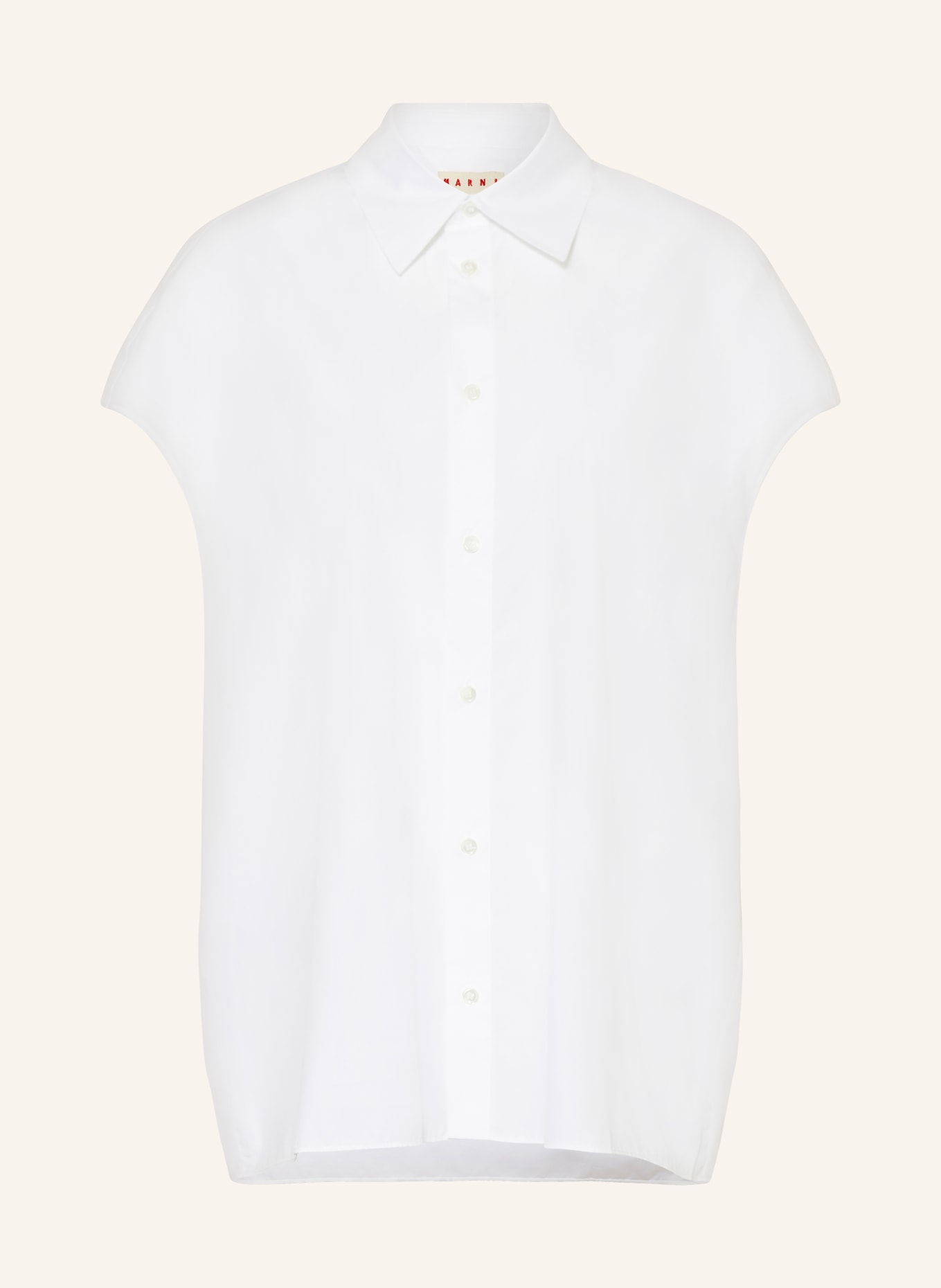 MARNI Oversized blouse top, Color: WHITE (Image 1)