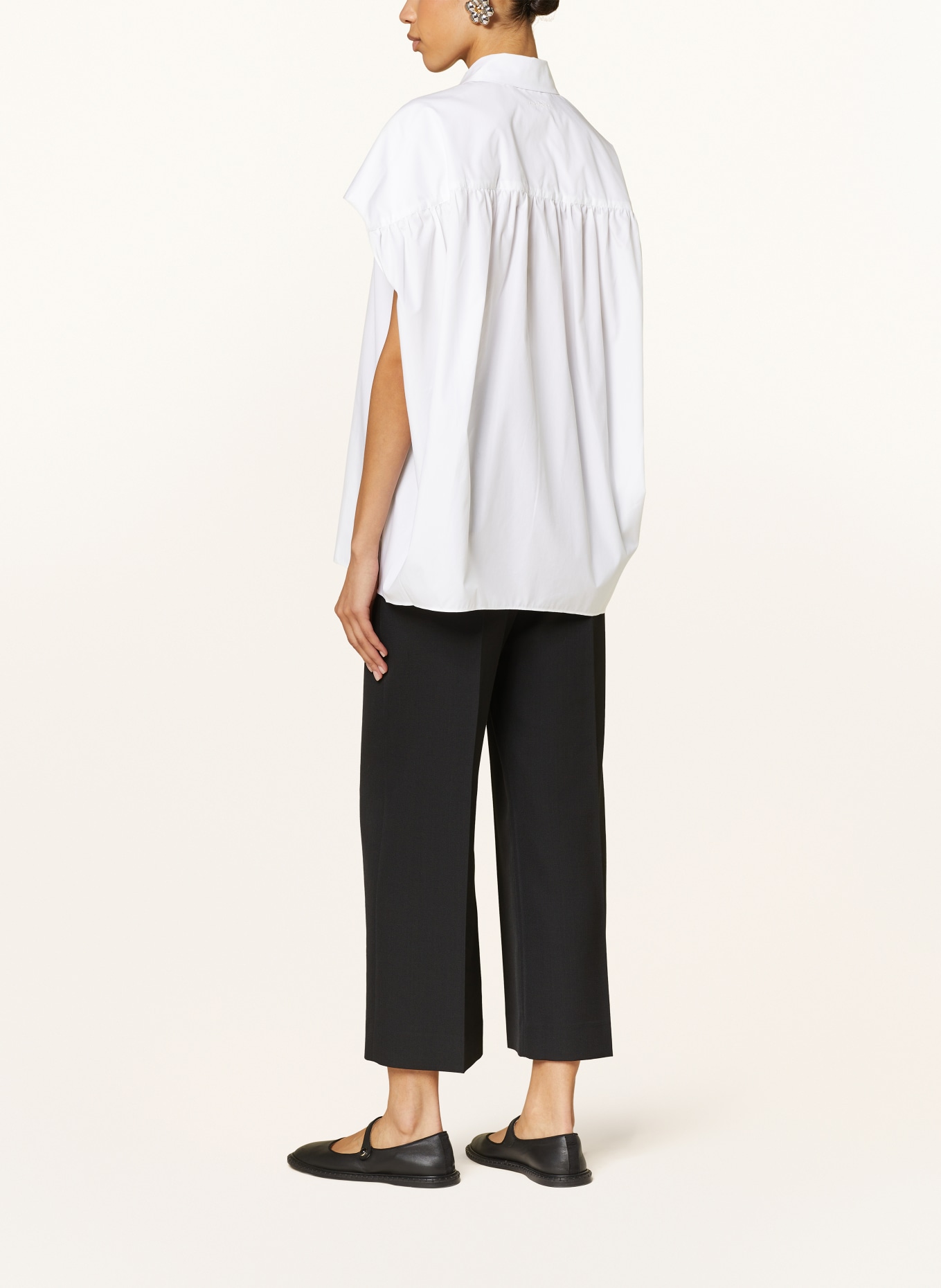 MARNI Oversized blouse top, Color: WHITE (Image 3)