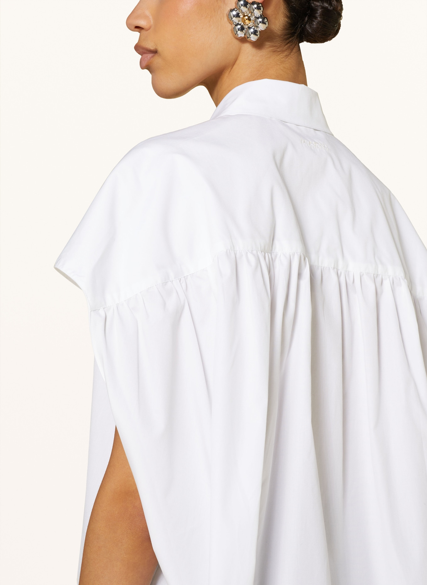 MARNI Oversized blouse top, Color: WHITE (Image 5)