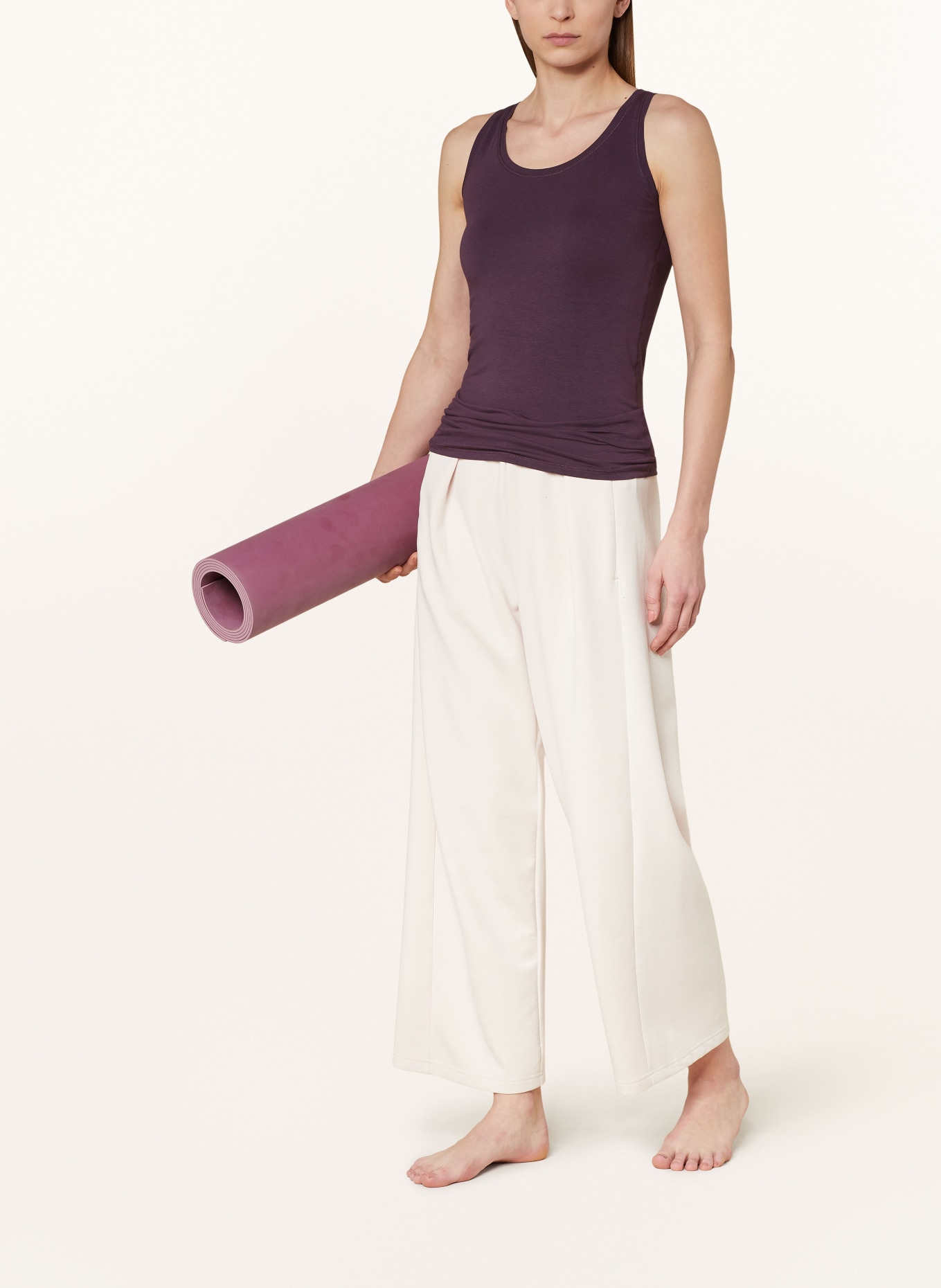MANDALA Yoga-Top LUXE, Farbe: DUNKELLILA (Bild 2)