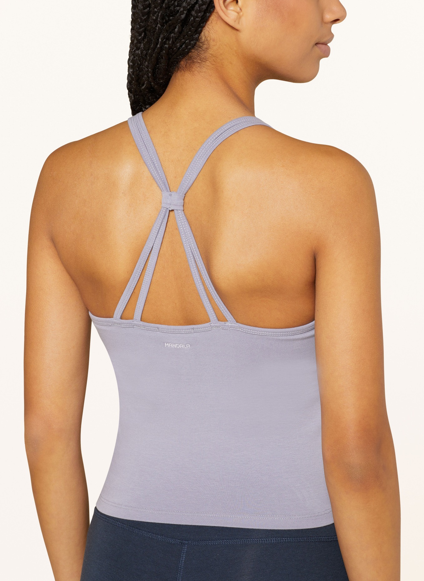 MANDALA Yoga top, Color: LIGHT PURPLE (Image 4)