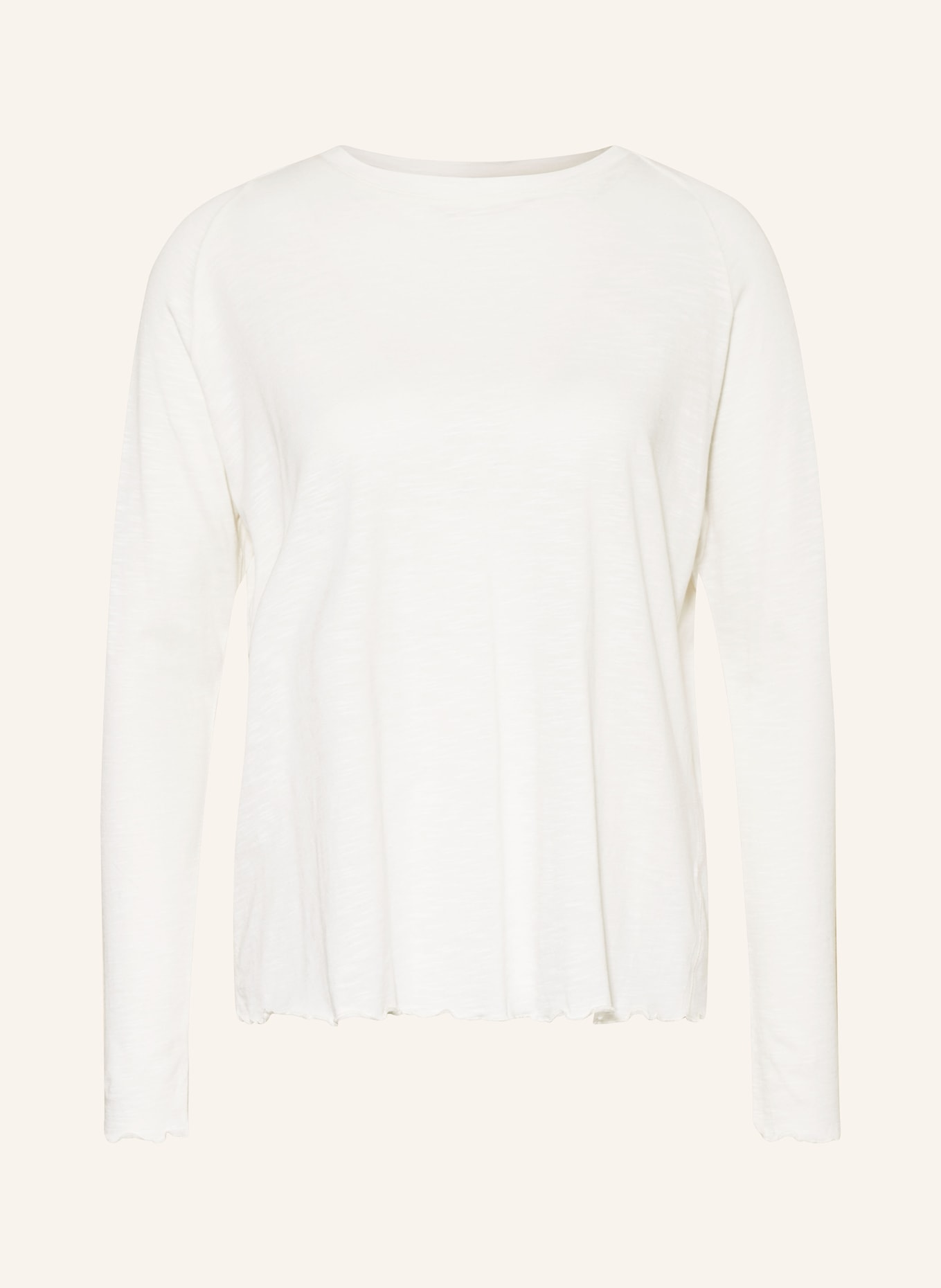 MANDALA Long sleeve shirt BACK BOW, Color: CREAM (Image 1)