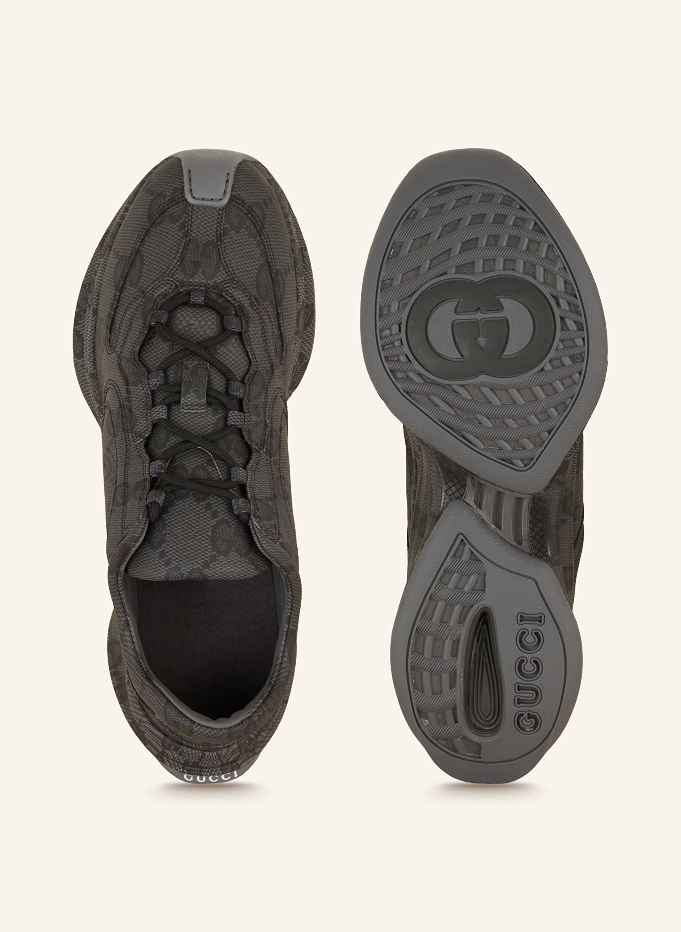 GUCCI Sneakersy RUN, Kolor: 1103 GRAPHITE (Obrazek 5)