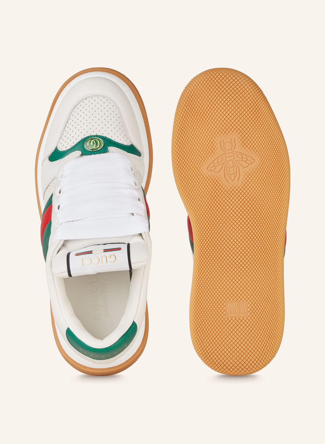 GUCCI Sneakersy SCREENER, Kolor: 9063 WHITE (Obrazek 5)