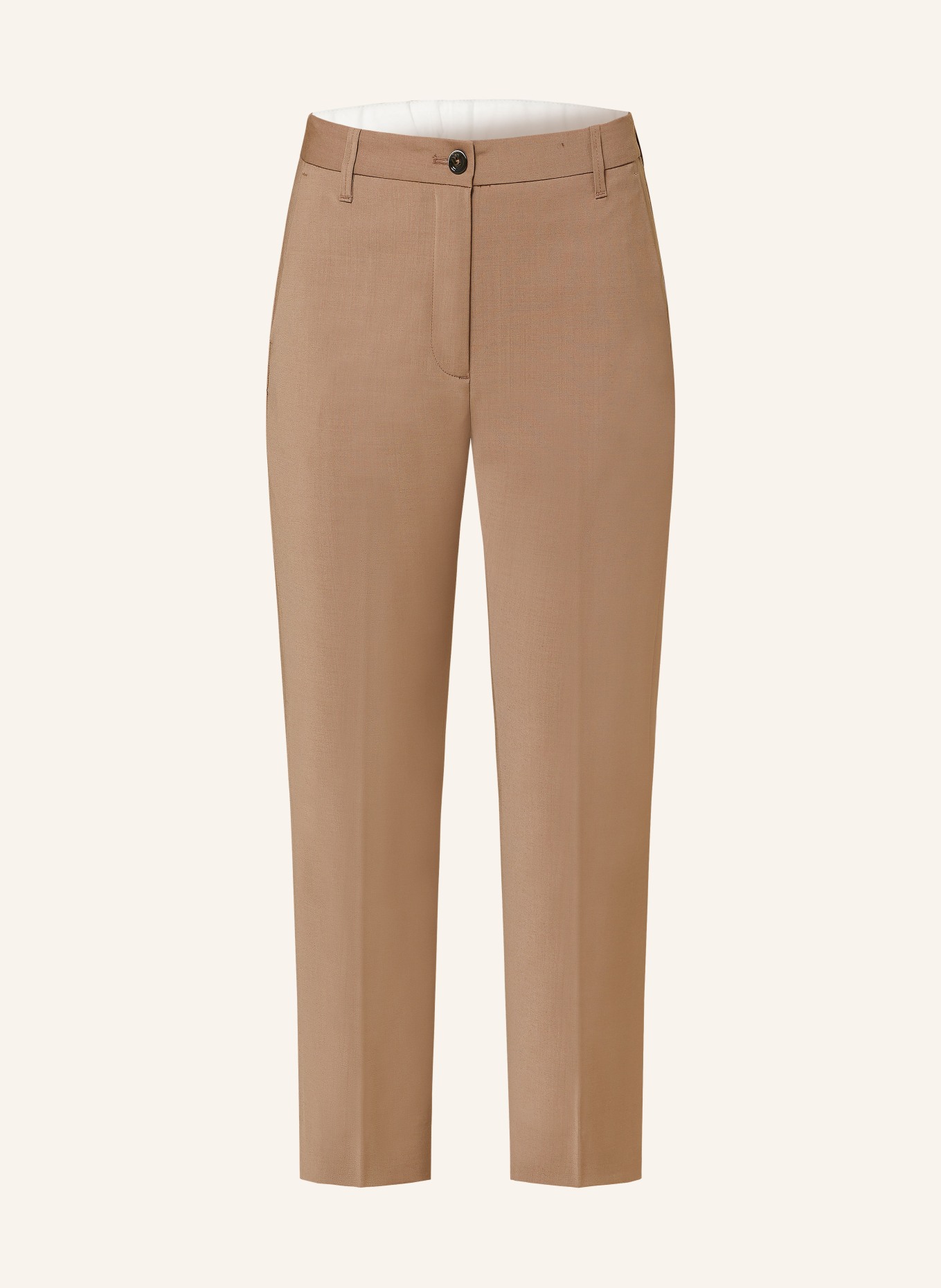 nine:inthe:morning 7/8 trousers MAGDA, Color: BROWN (Image 1)