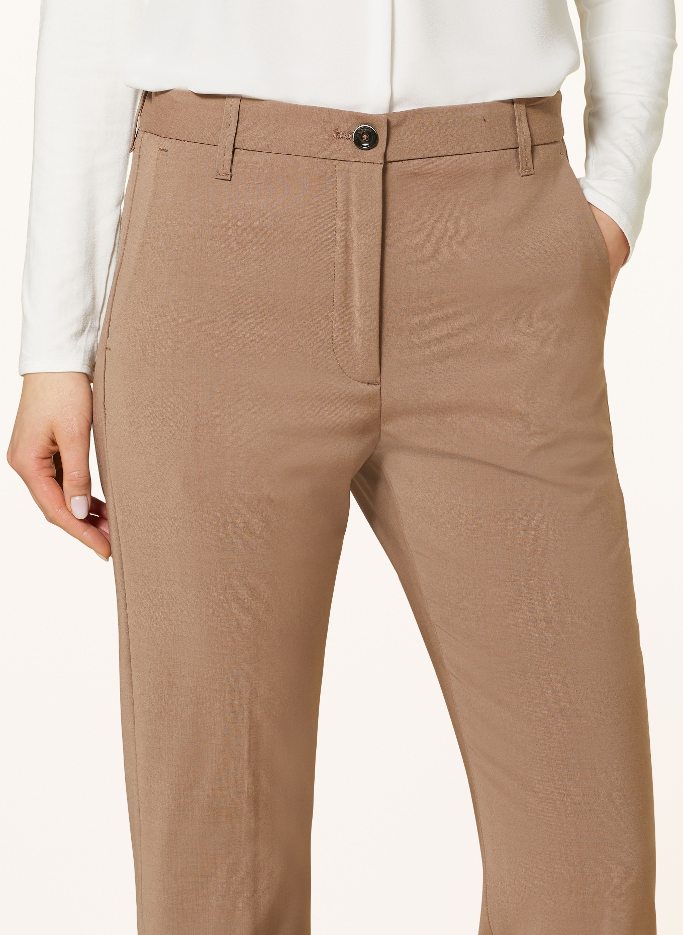 nine:inthe:morning 7/8 trousers MAGDA, Color: BROWN (Image 5)