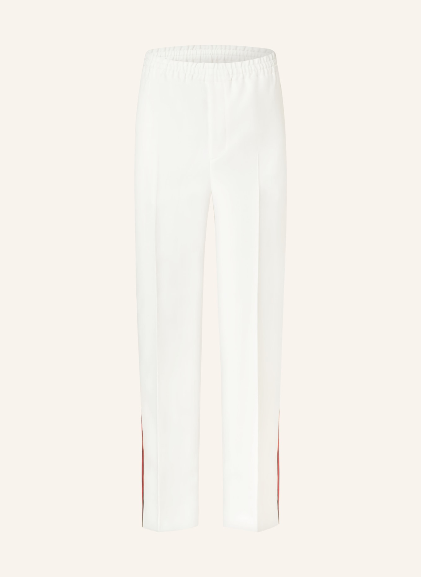 GUCCI Track pants with tuxedo stripes, Color: WHITE (Image 1)