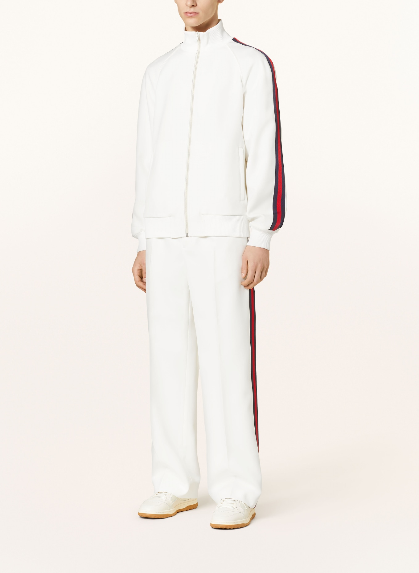 GUCCI Track pants with tuxedo stripes, Color: WHITE (Image 2)