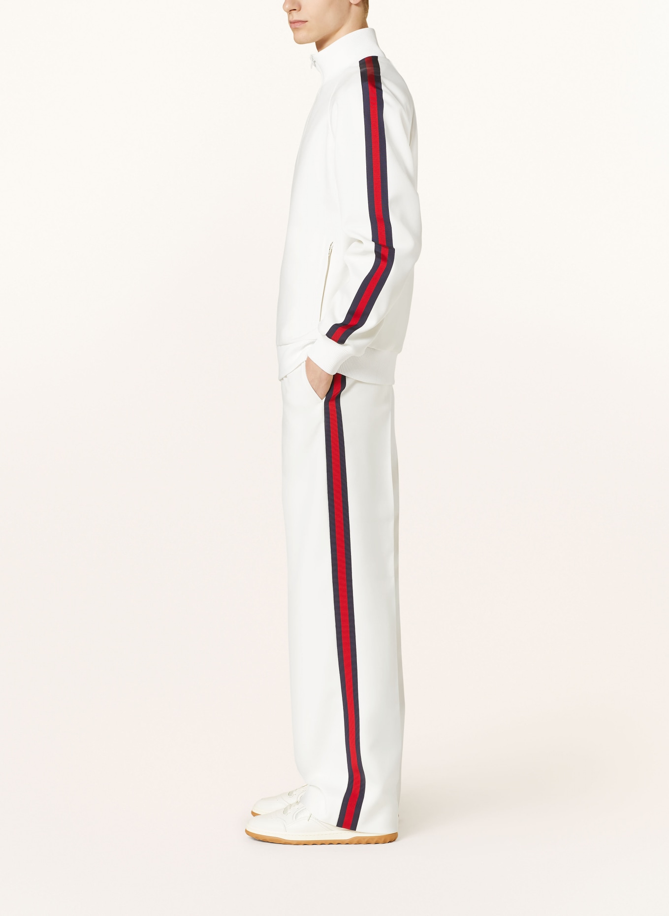 GUCCI Track pants with tuxedo stripes, Color: WHITE (Image 4)