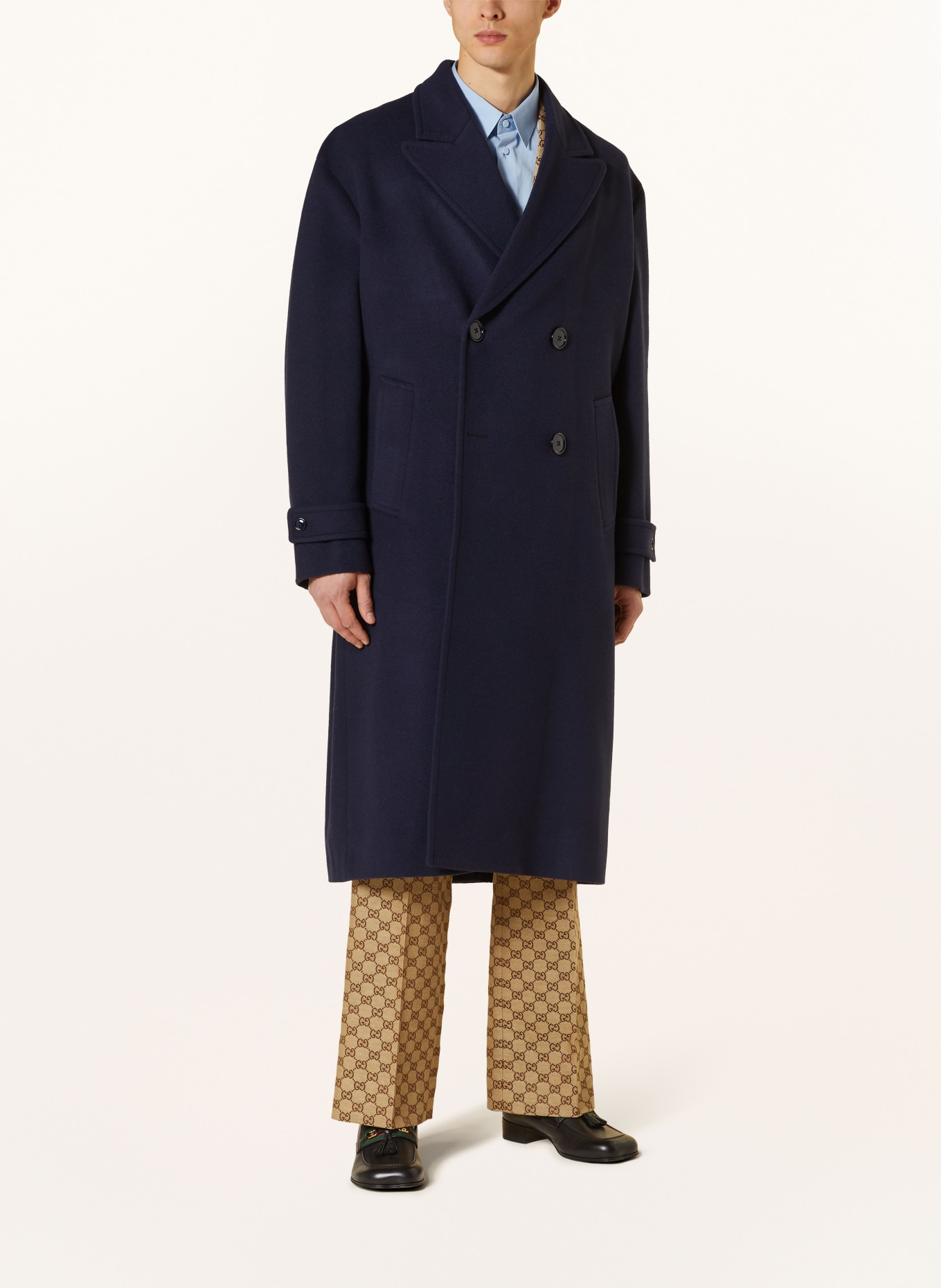 GUCCI Wool coat, Color: DARK BLUE (Image 3)