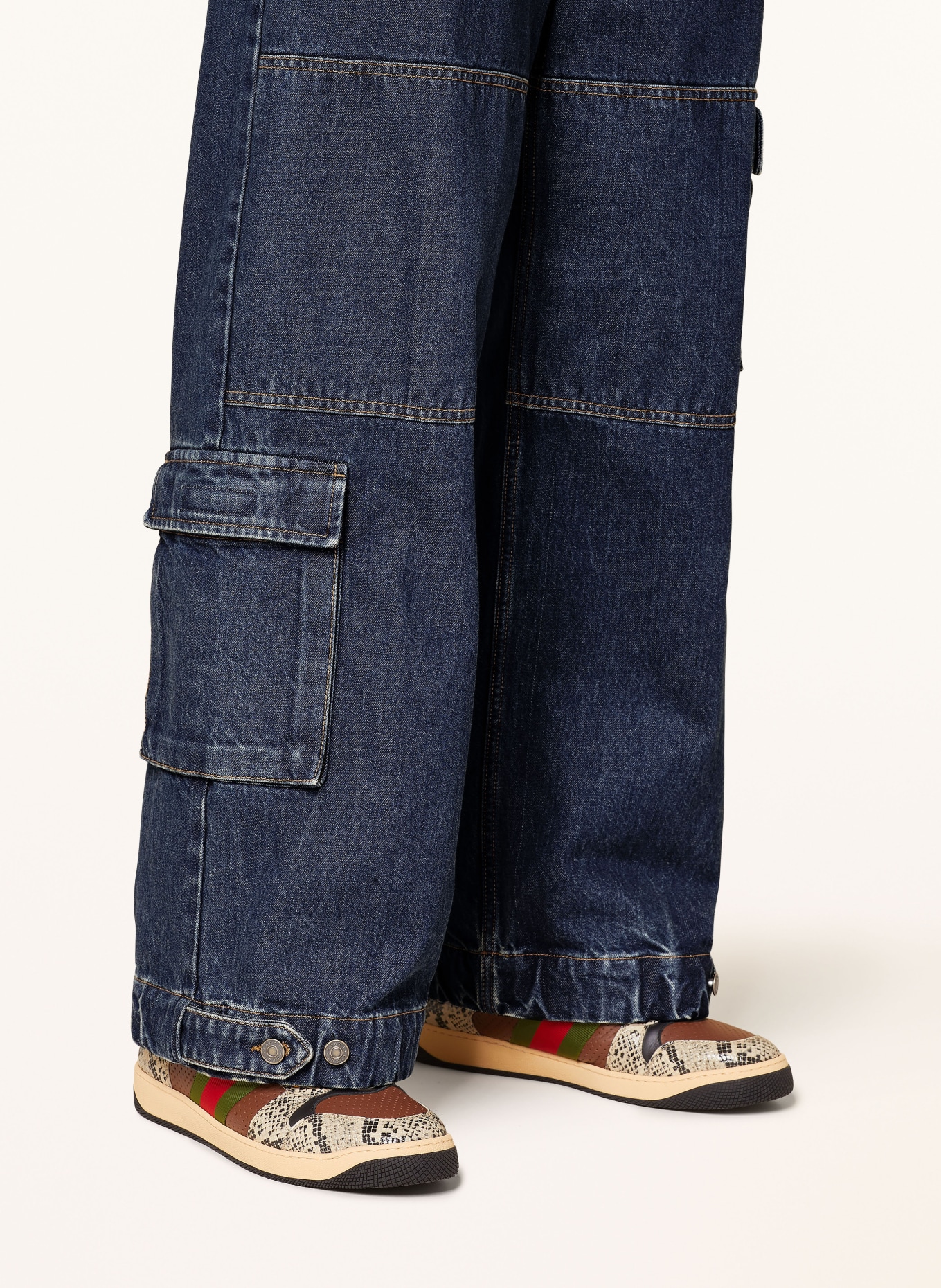 GUCCI Cargo jeans regular fit, Color: 4447 BLUE (Image 6)