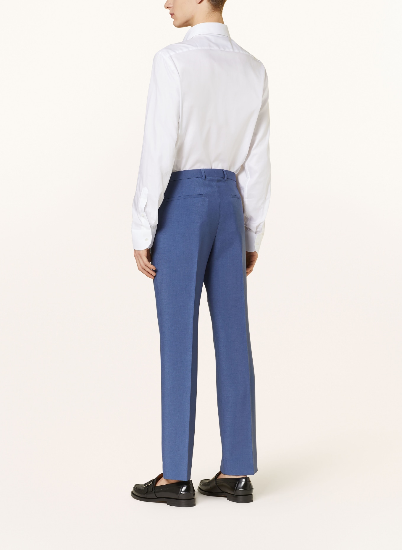 GUCCI Oblekové kalhoty Slim Fit s mohérem, Barva: 4719 STORMY SEA (LIGHT BLUE) (Obrázek 4)
