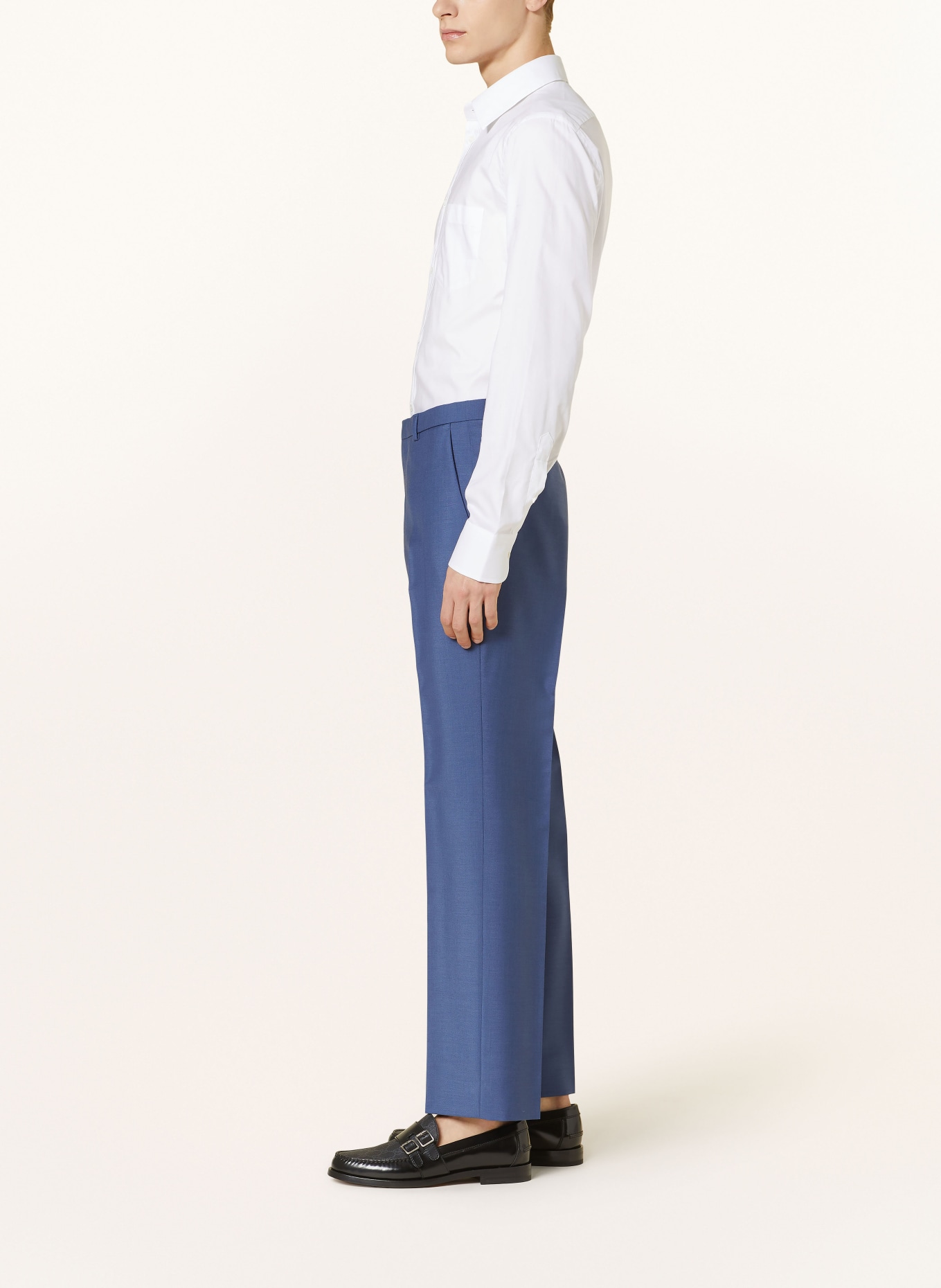 GUCCI Oblekové kalhoty Slim Fit s mohérem, Barva: 4719 STORMY SEA (LIGHT BLUE) (Obrázek 5)