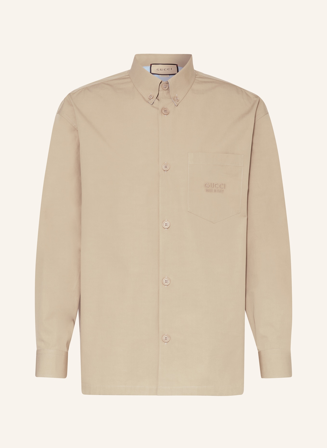 GUCCI Shirt comfort fit, Color: BROWN (Image 1)