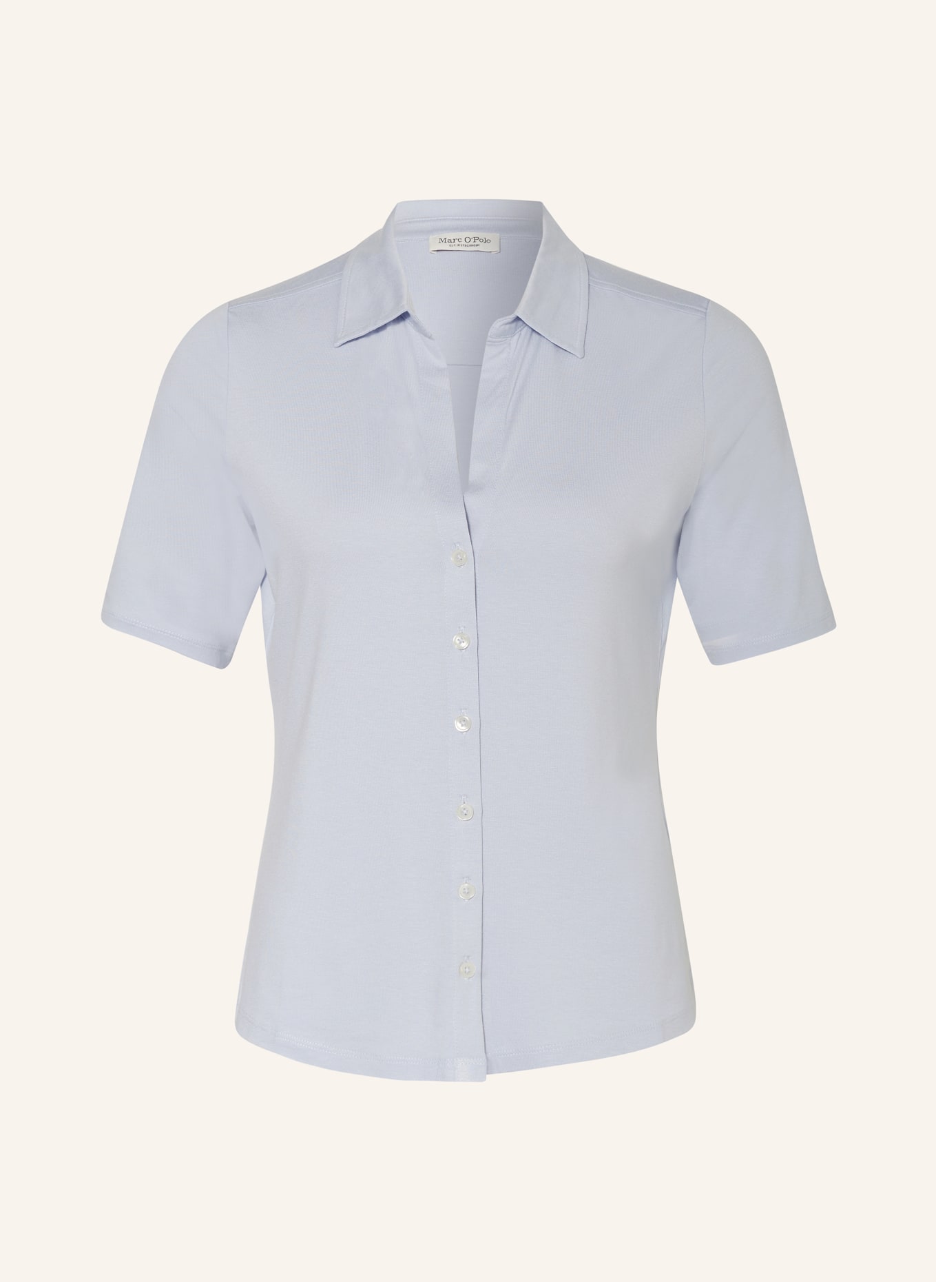 Marc O'Polo Shirt blouse made of jersey, Color: LIGHT PURPLE (Image 1)