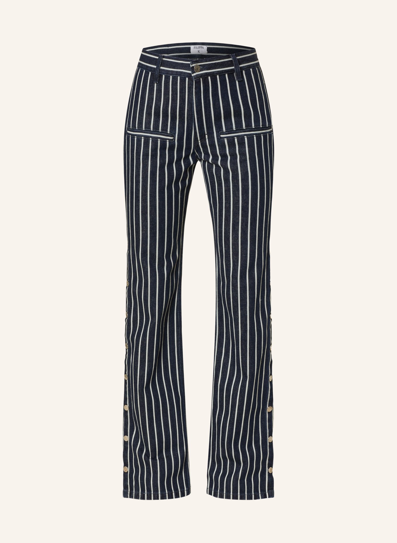 Filippa K Bootcut Jeans, Farbe: 0054 Denim Blue/White Stripe (Bild 1)
