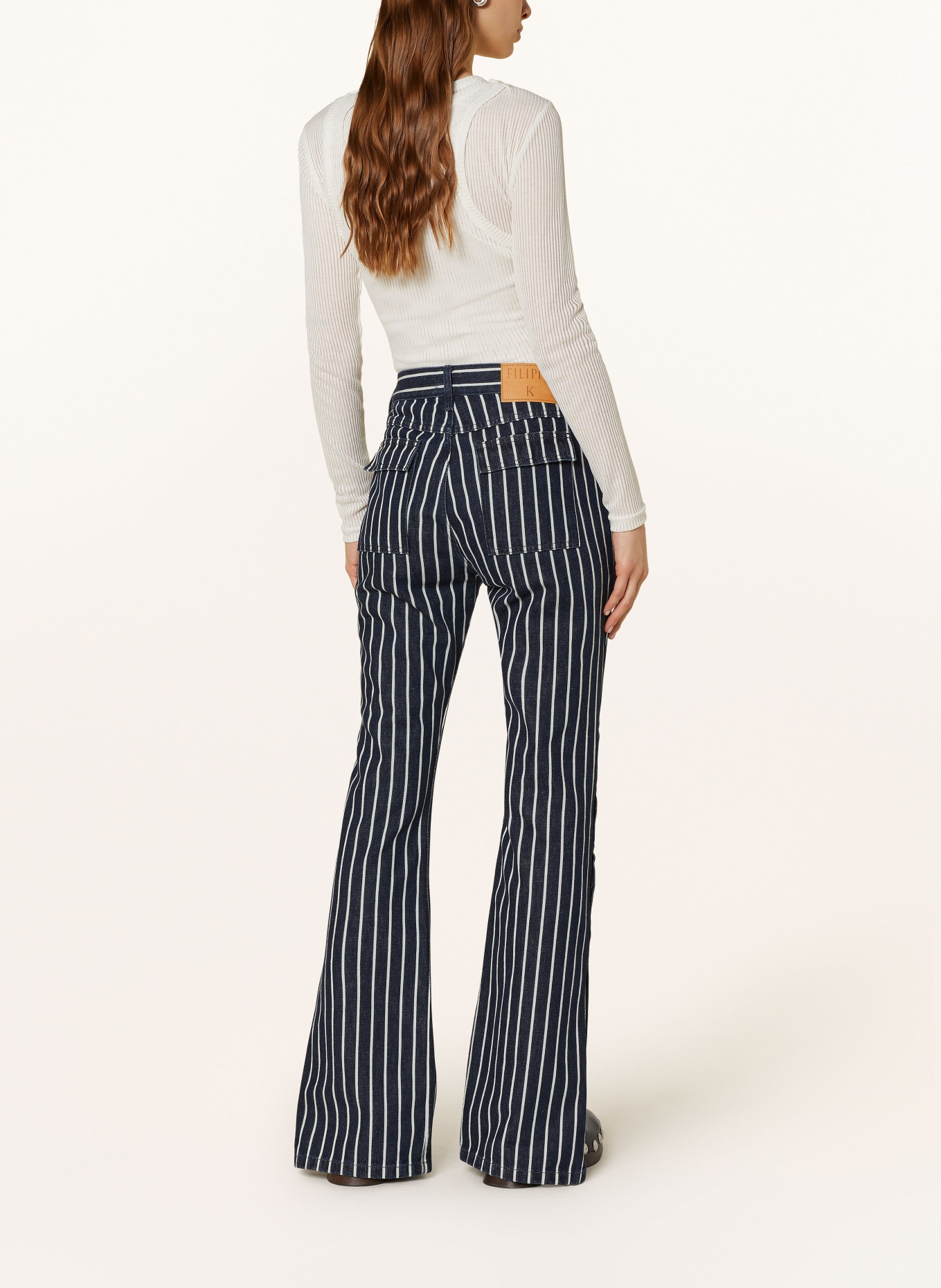Filippa K Bootcut jeans, Color: 0054 Denim Blue/White Stripe (Image 3)