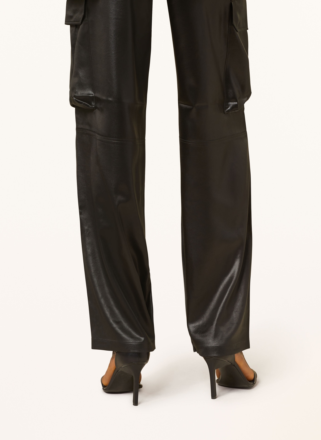 Filippa K Cargo pants made of satin, Color: BLACK (Image 5)