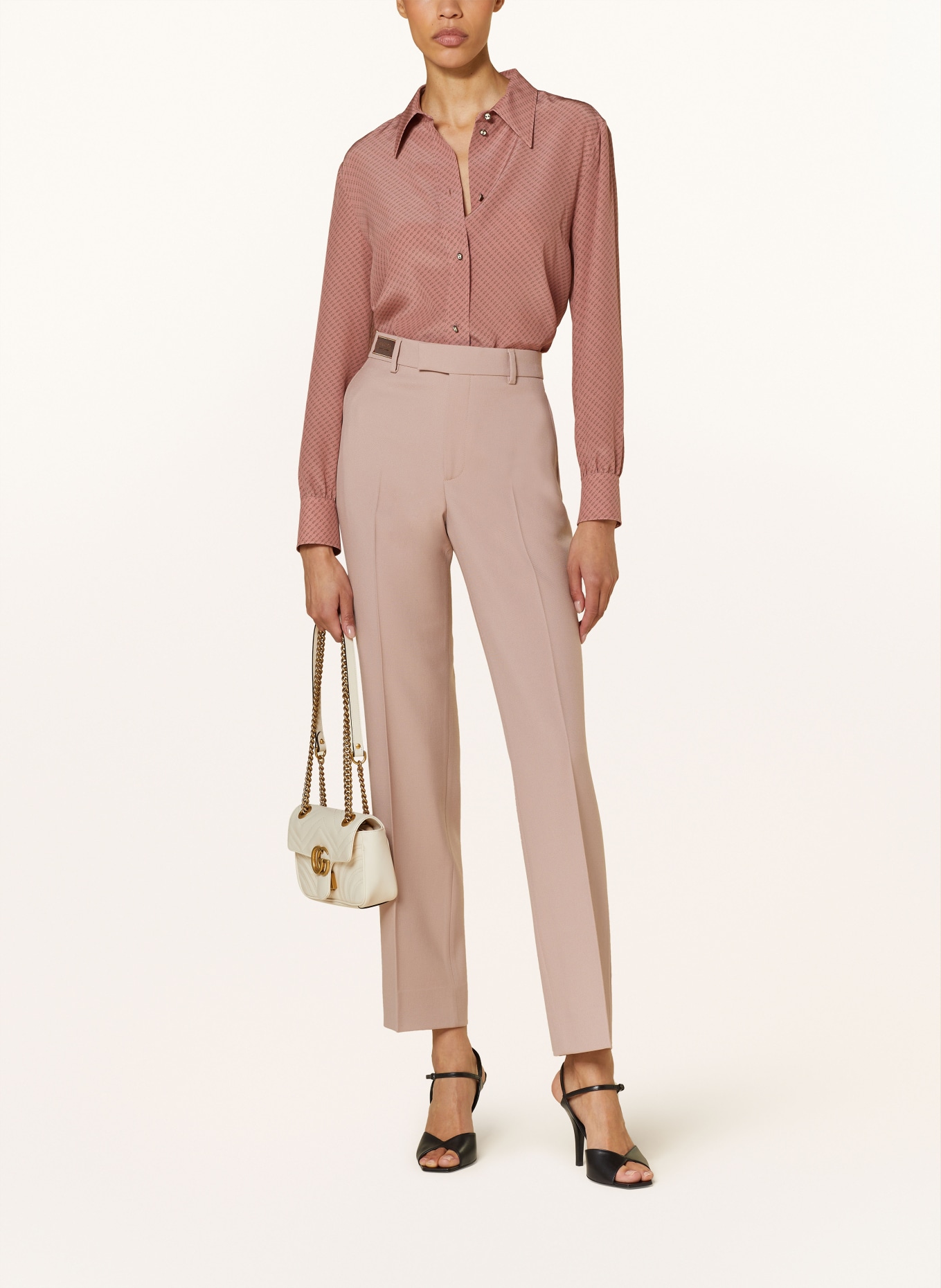 GUCCI Shirt blouse in silk, Color: DUSKY PINK (Image 2)