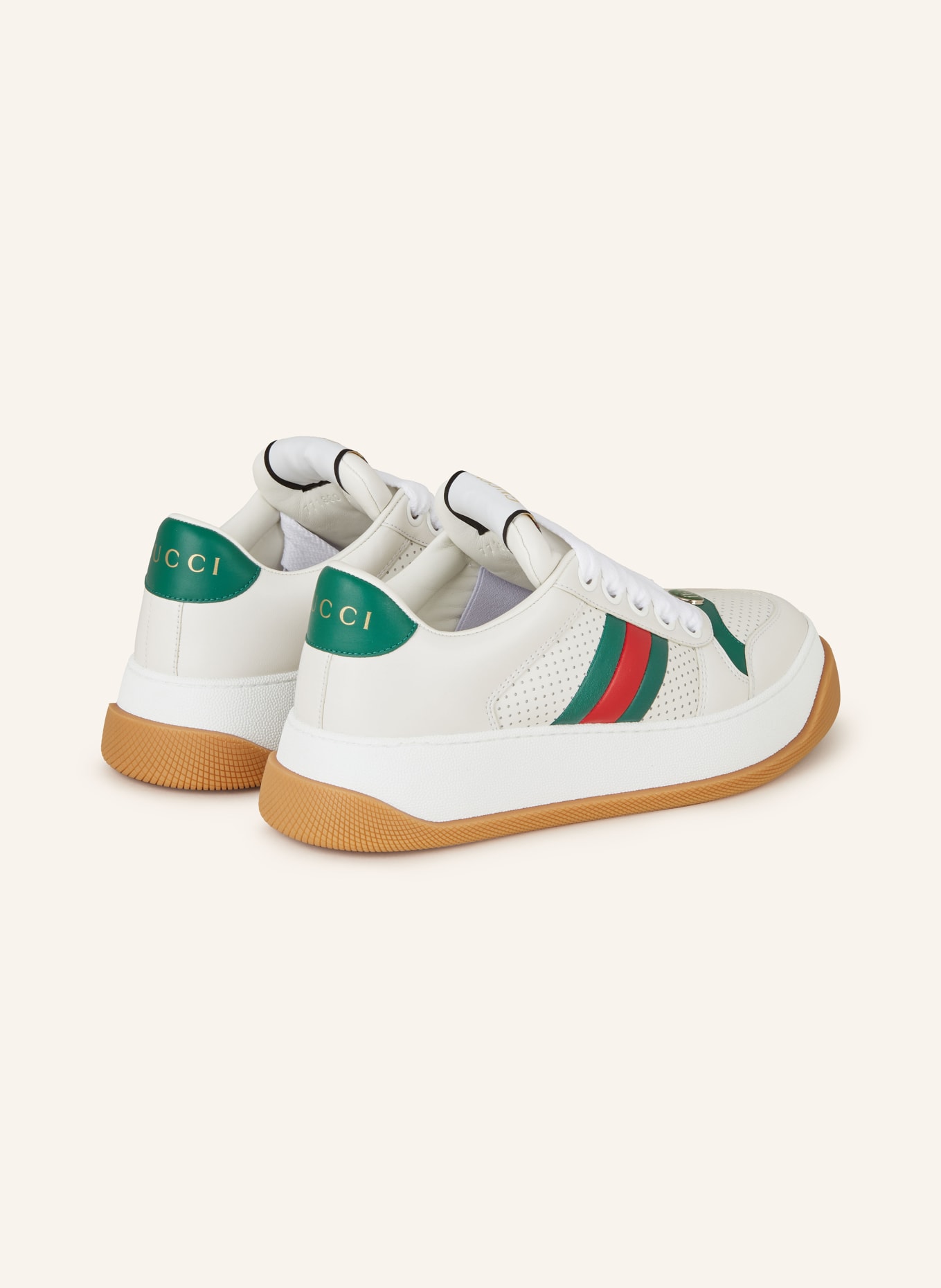 GUCCI Sneakers SCREENER, Color: 9063 GR.WH/WH/EME/EME/RO (Image 2)