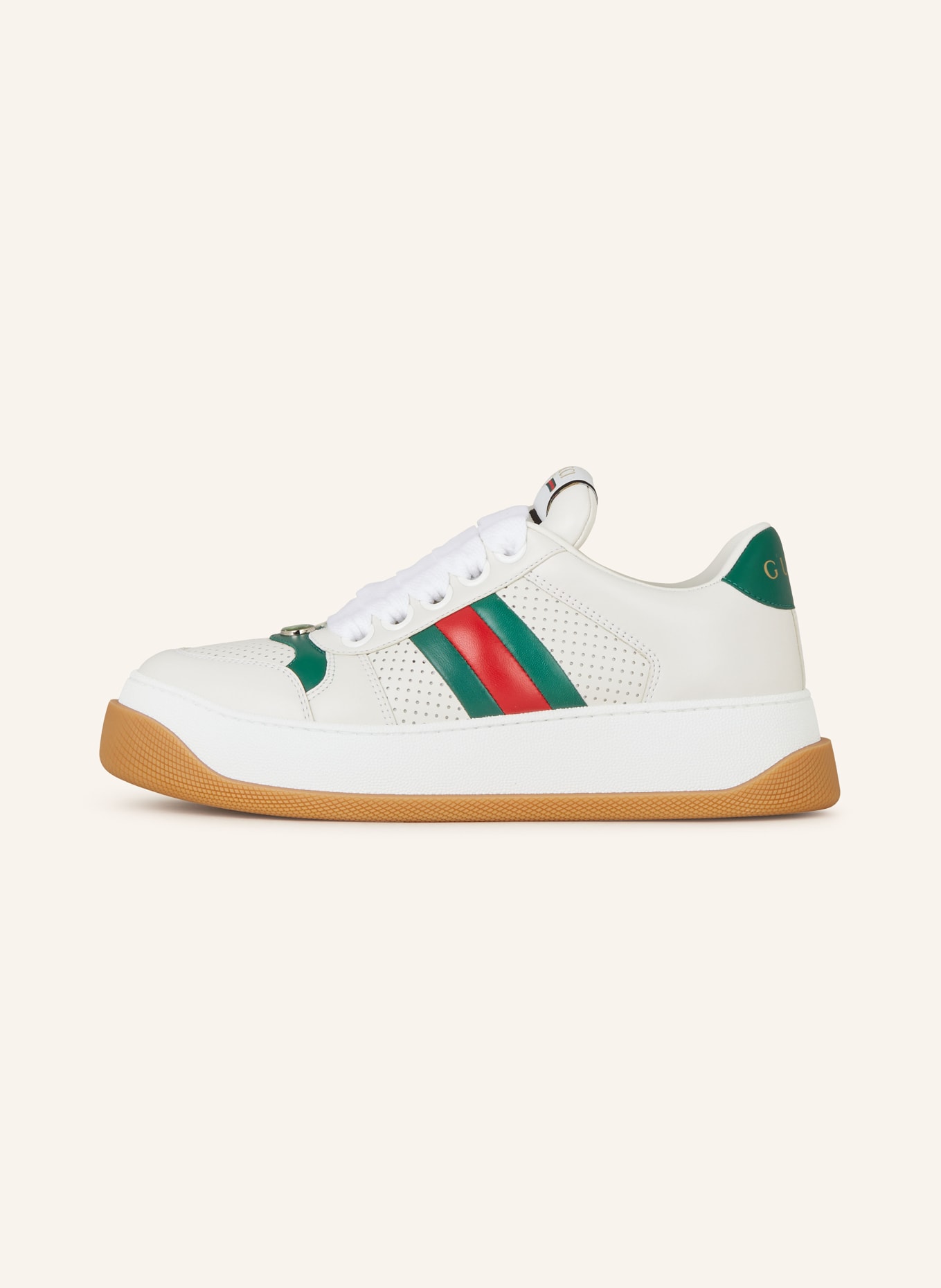 GUCCI Sneakers SCREENER, Color: 9063 GR.WH/WH/EME/EME/RO (Image 4)