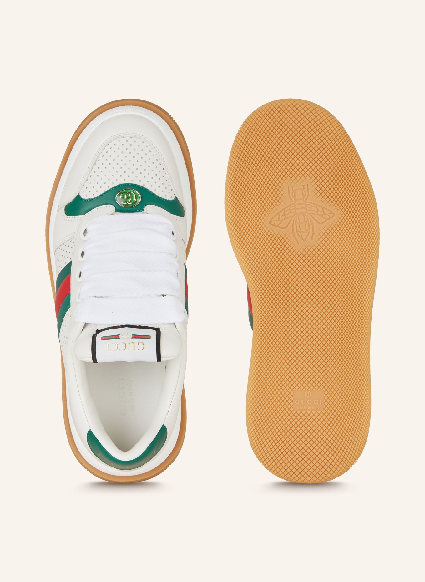 GUCCI Sneakers SCREENER, Color: 9063 GR.WH/WH/EME/EME/RO (Image 5)