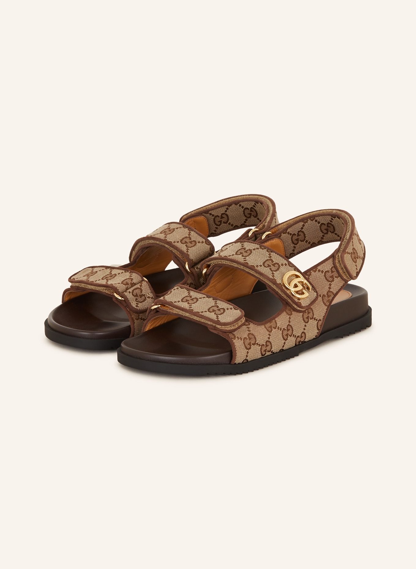 GUCCI Sandals, Color: 9755 BEI-EBONY/NEW ACERO (Image 1)