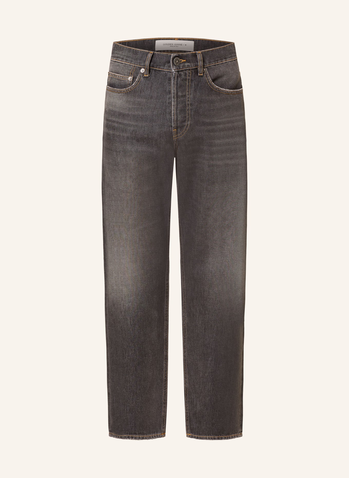 GOLDEN GOOSE 7/8 jeans loose fit, Color: 90100 BLACK (Image 1)