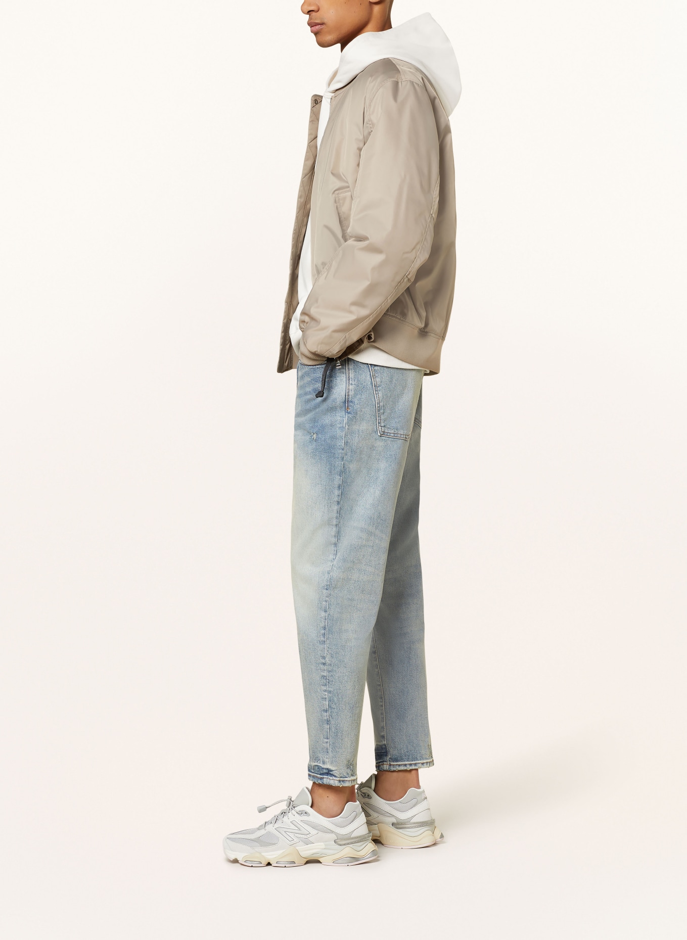 GOLDGARN DENIM Jeans RHEINAU Relaxed Cropped Fit, Farbe: 1010 Vintageblue (Bild 4)