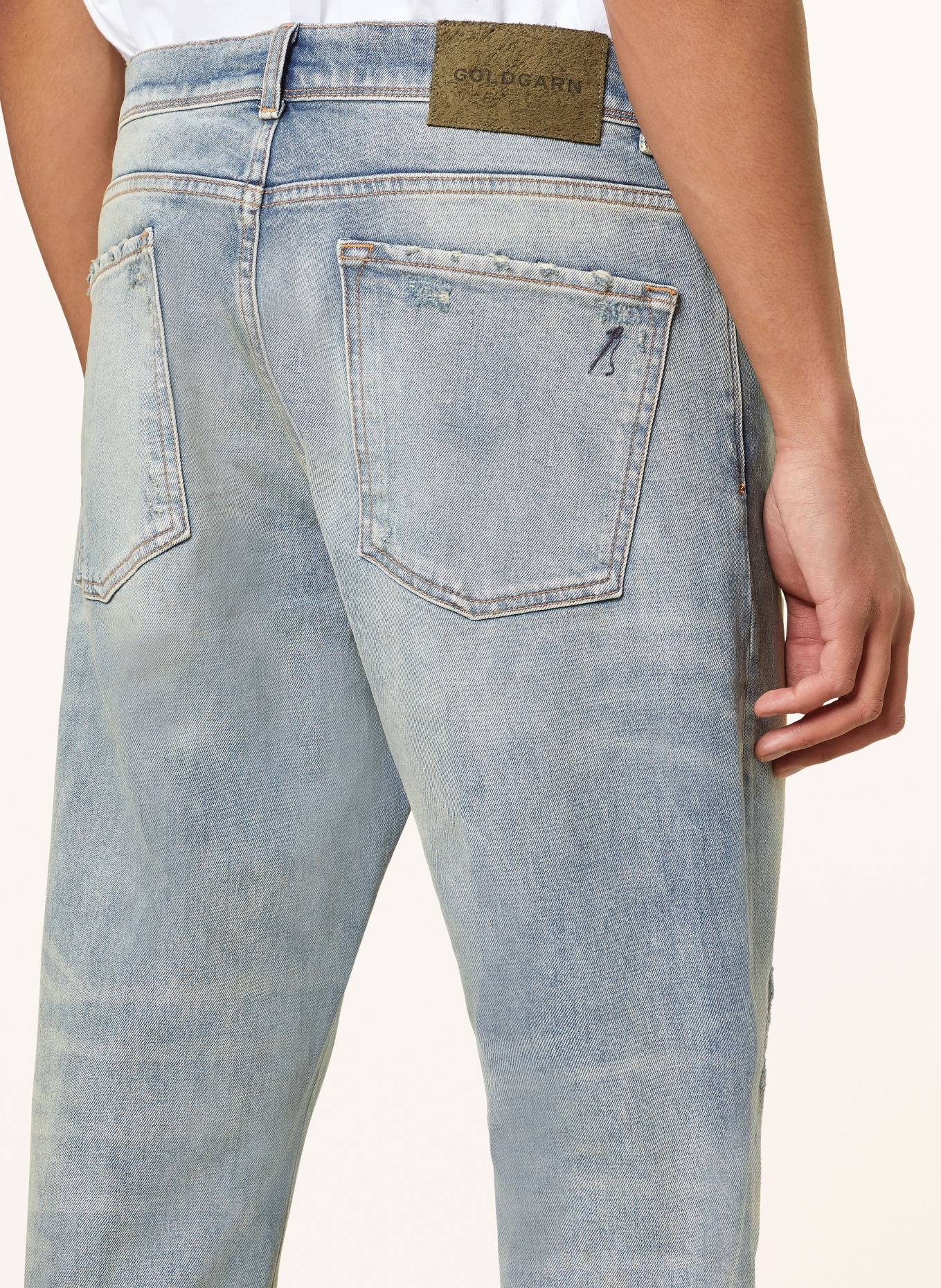GOLDGARN DENIM Jeans RHEINAU Relaxed Cropped Fit, Farbe: 1010 Vintageblue (Bild 6)