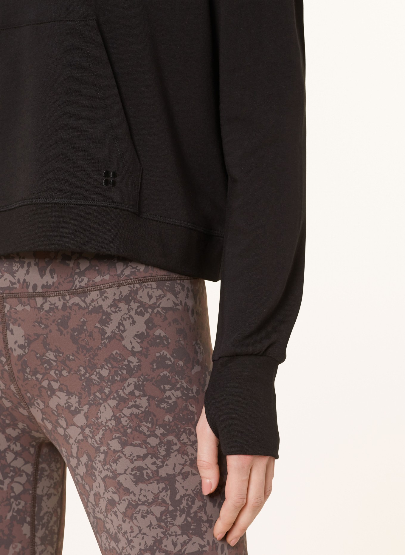 Sweaty Betty Hoodie AFTER CLASS, Color: BLACK (Image 5)