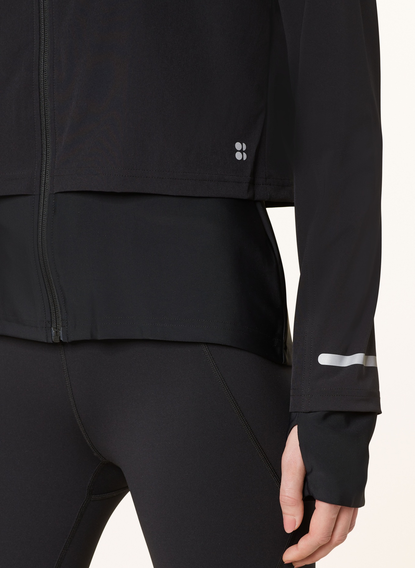 Sweaty Betty Training jacket FAST TRACK, Color: BLACK (Image 4)